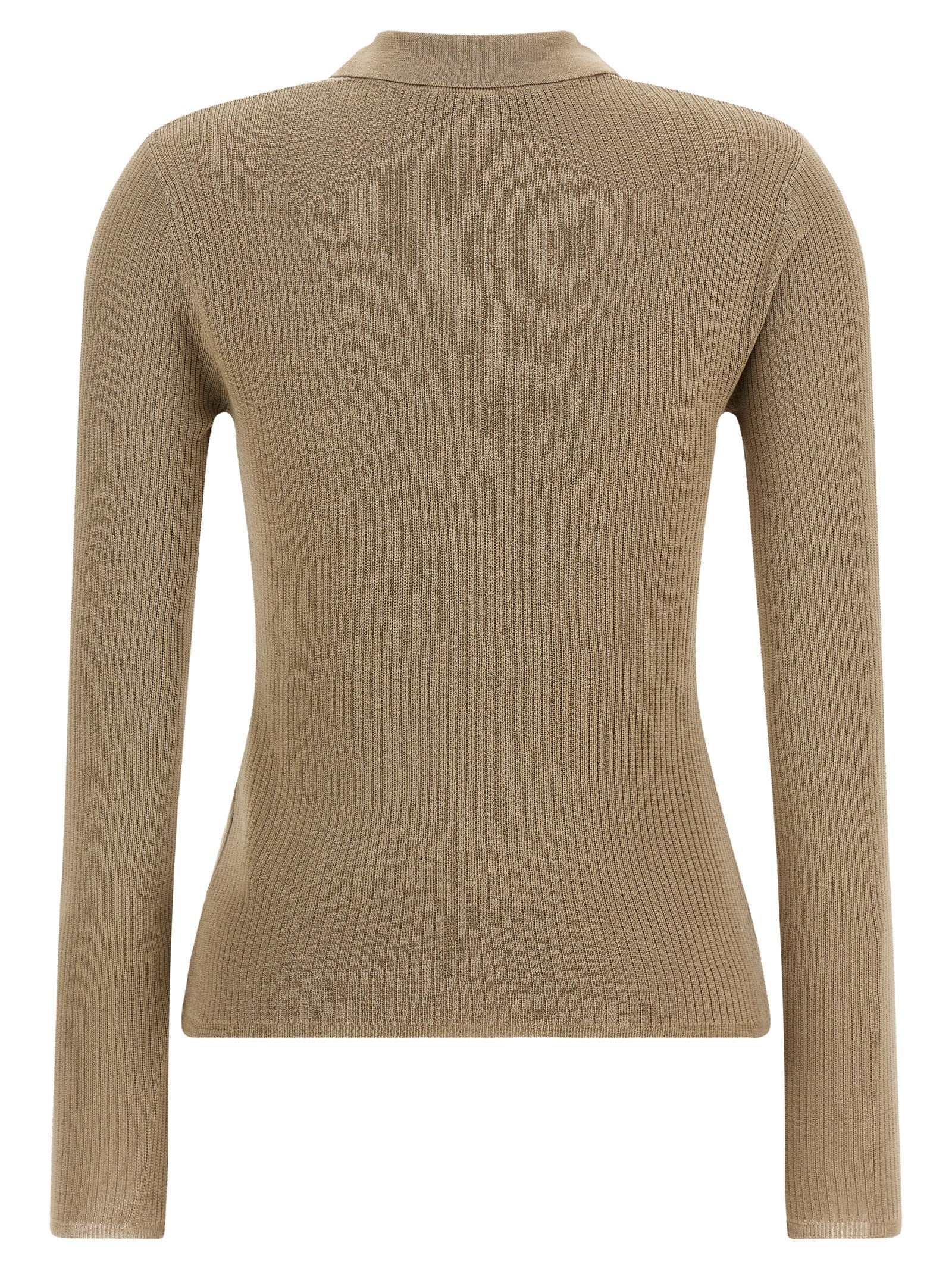Beige Silk Cardigan