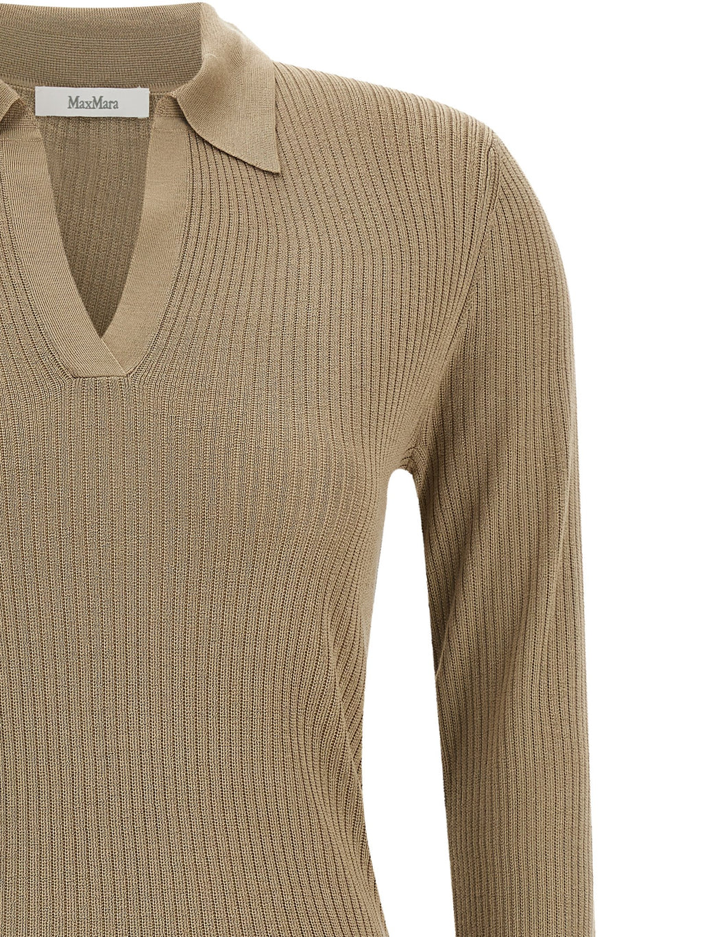 Beige Silk Cardigan