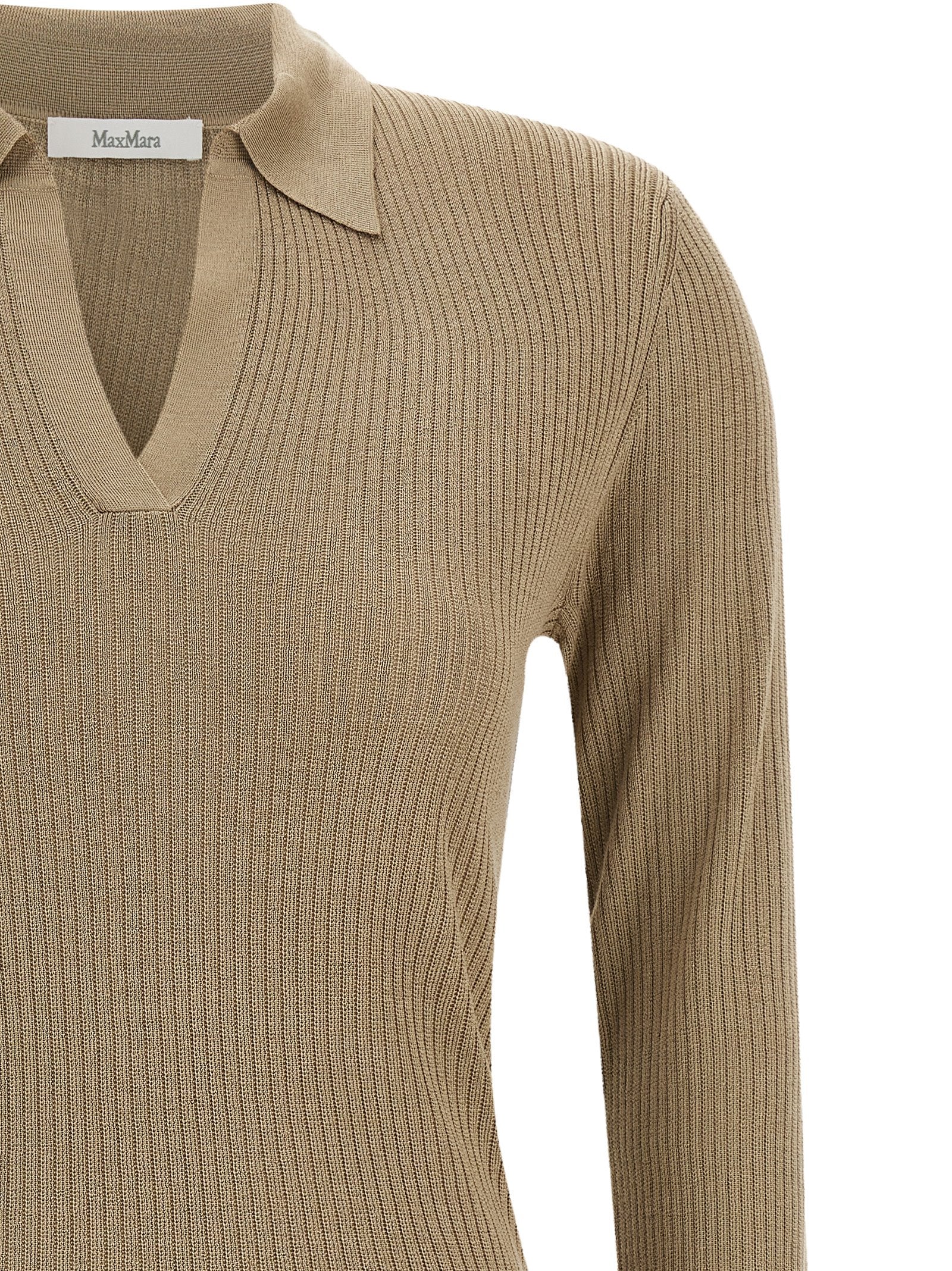 Beige Silk Cardigan