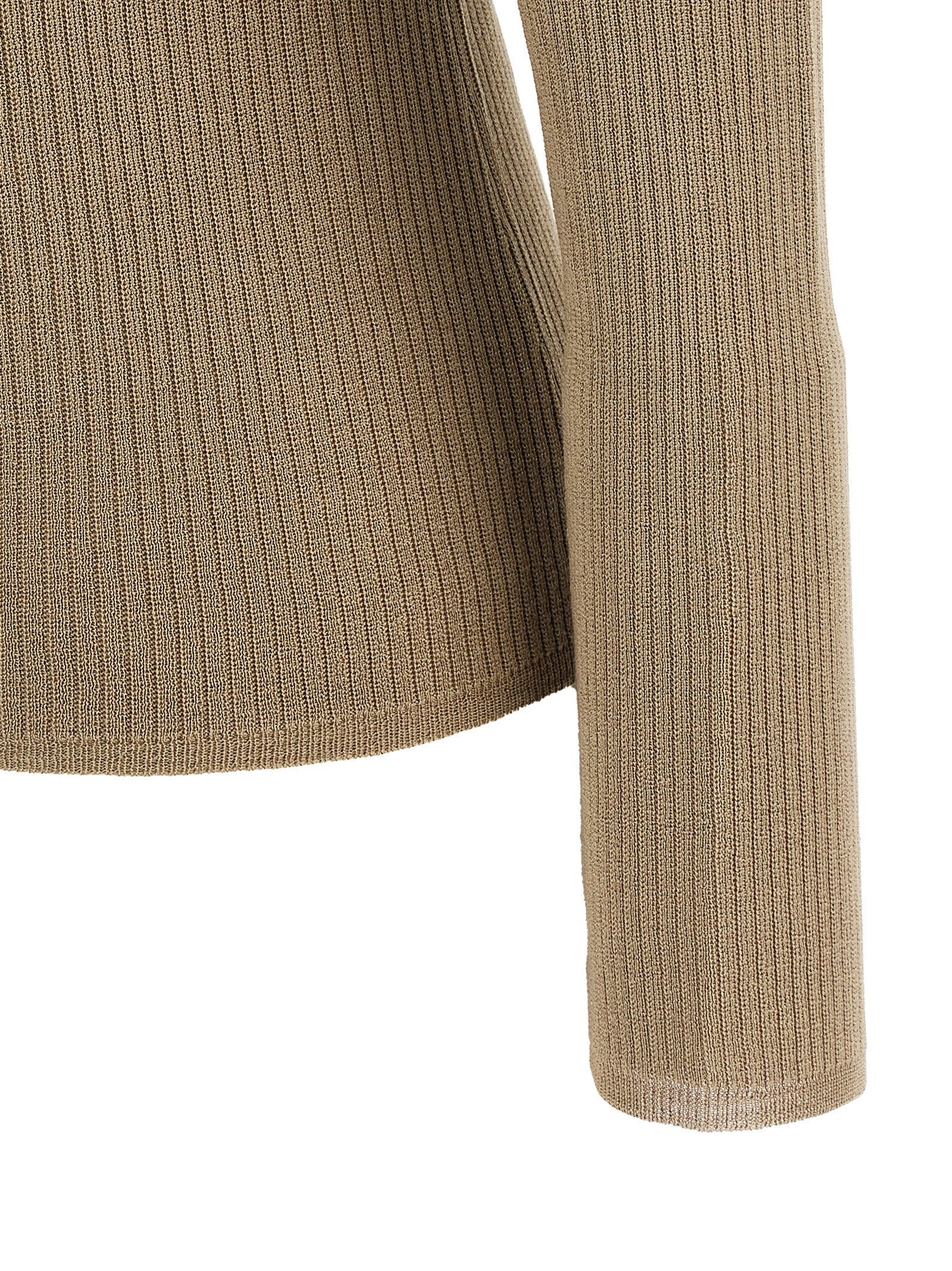 Beige Silk Cardigan