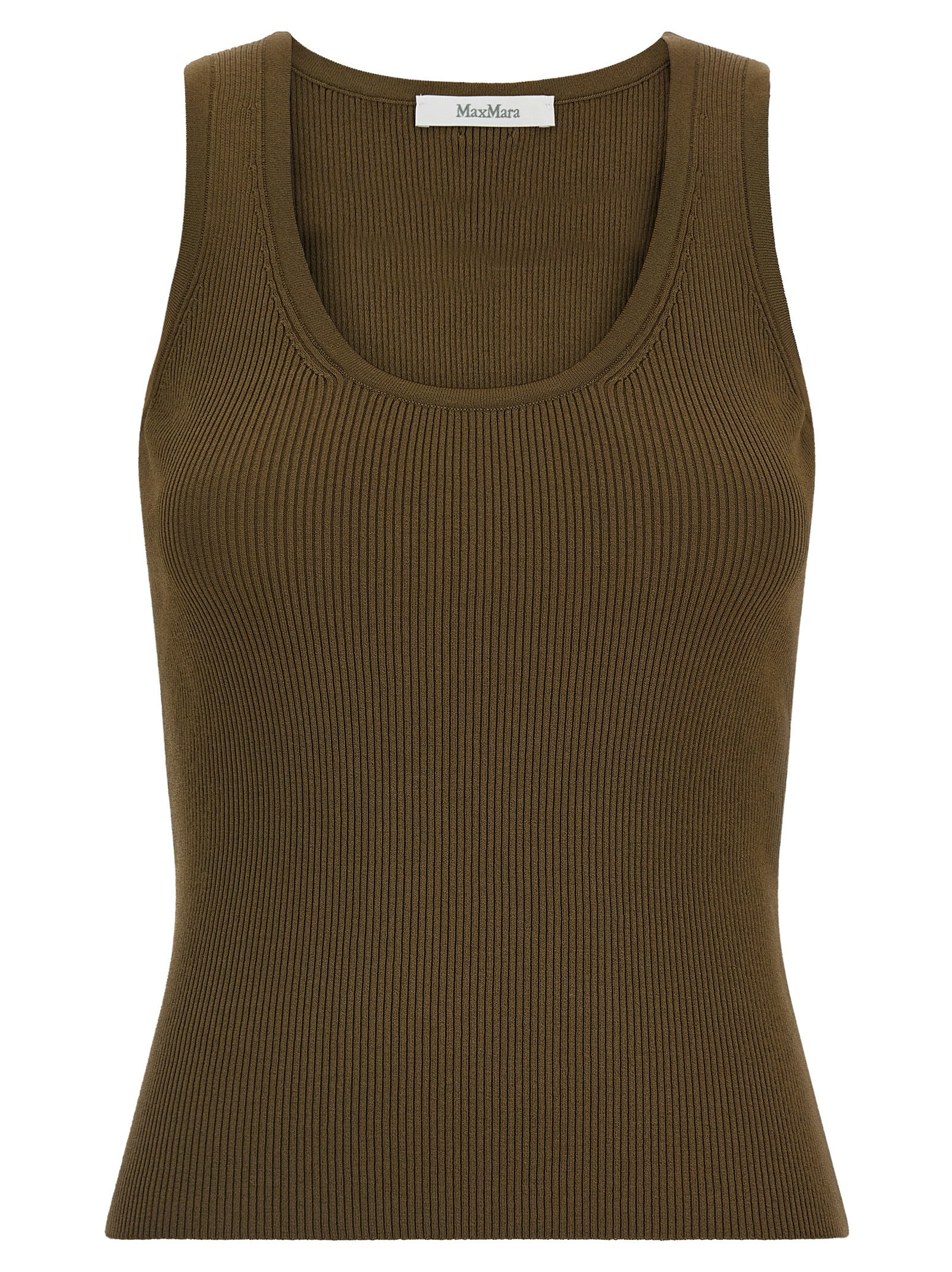 Bicolor Viscose Sleeveles T-Shirt