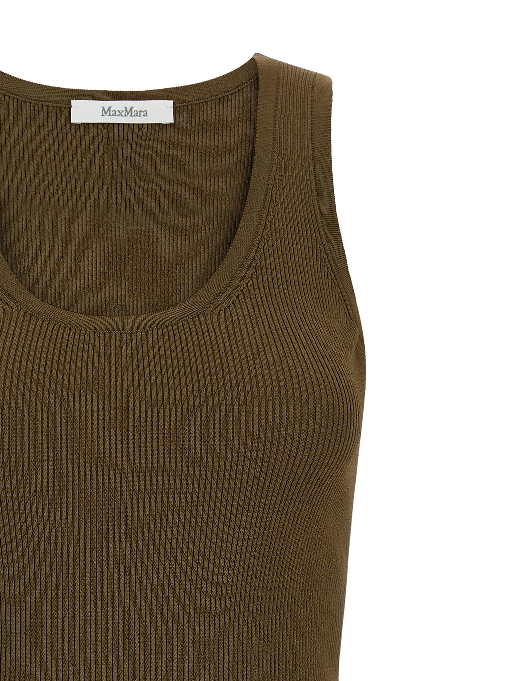 Bicolor Viscose Sleeveles T-Shirt
