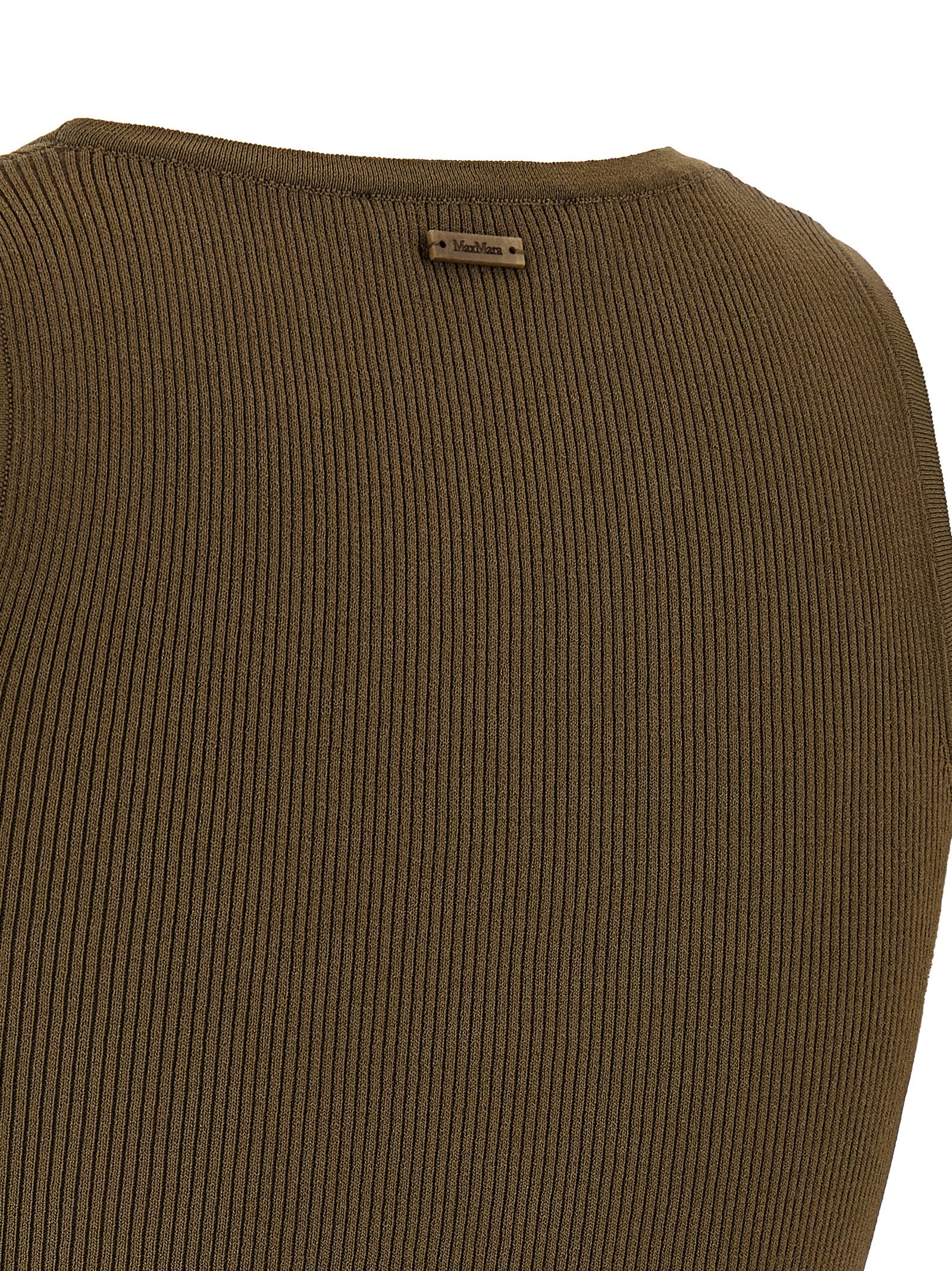 Bicolor Viscose Sleeveles T-Shirt