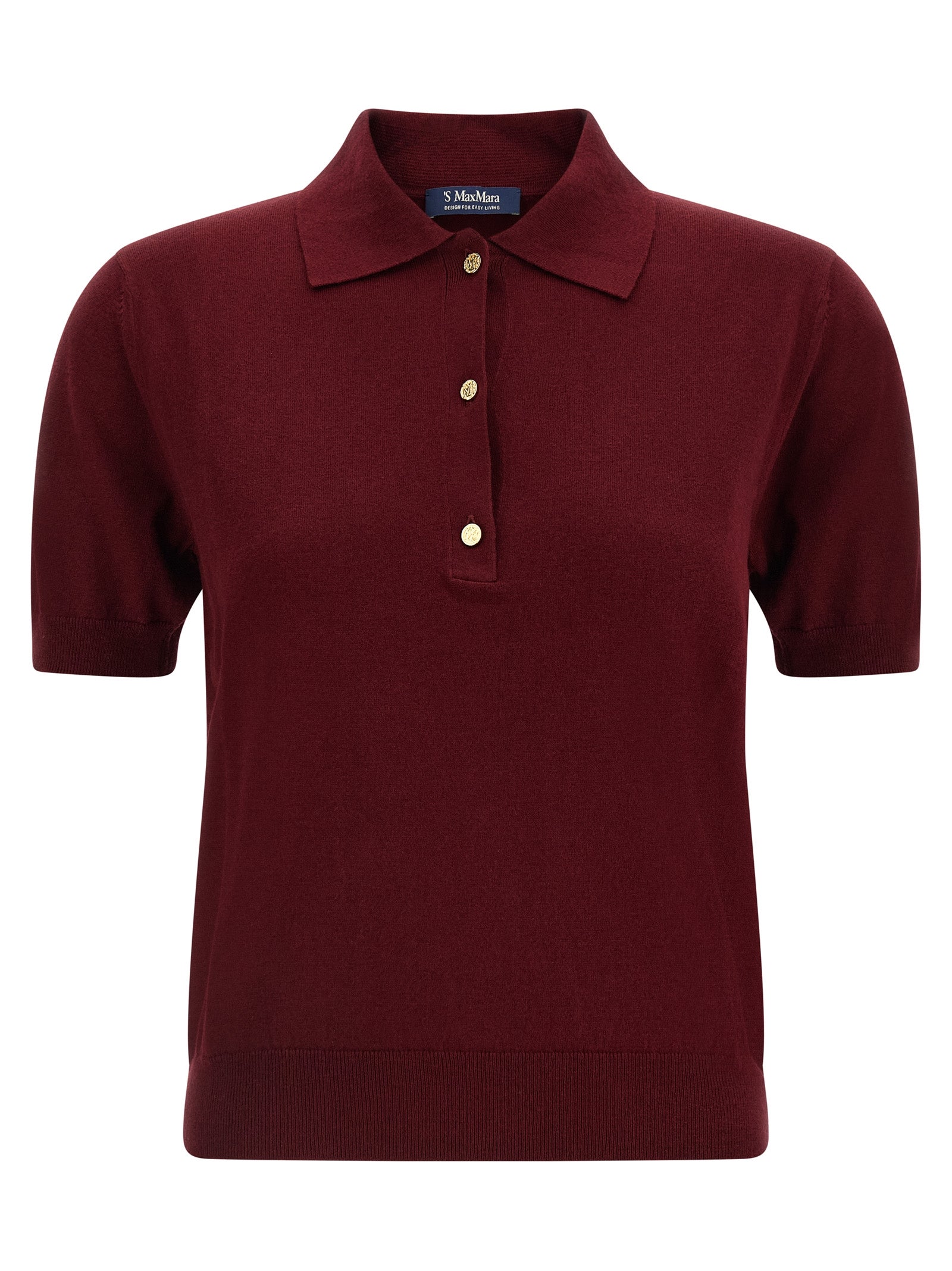 Bordeaux Cotton Polo Shirt