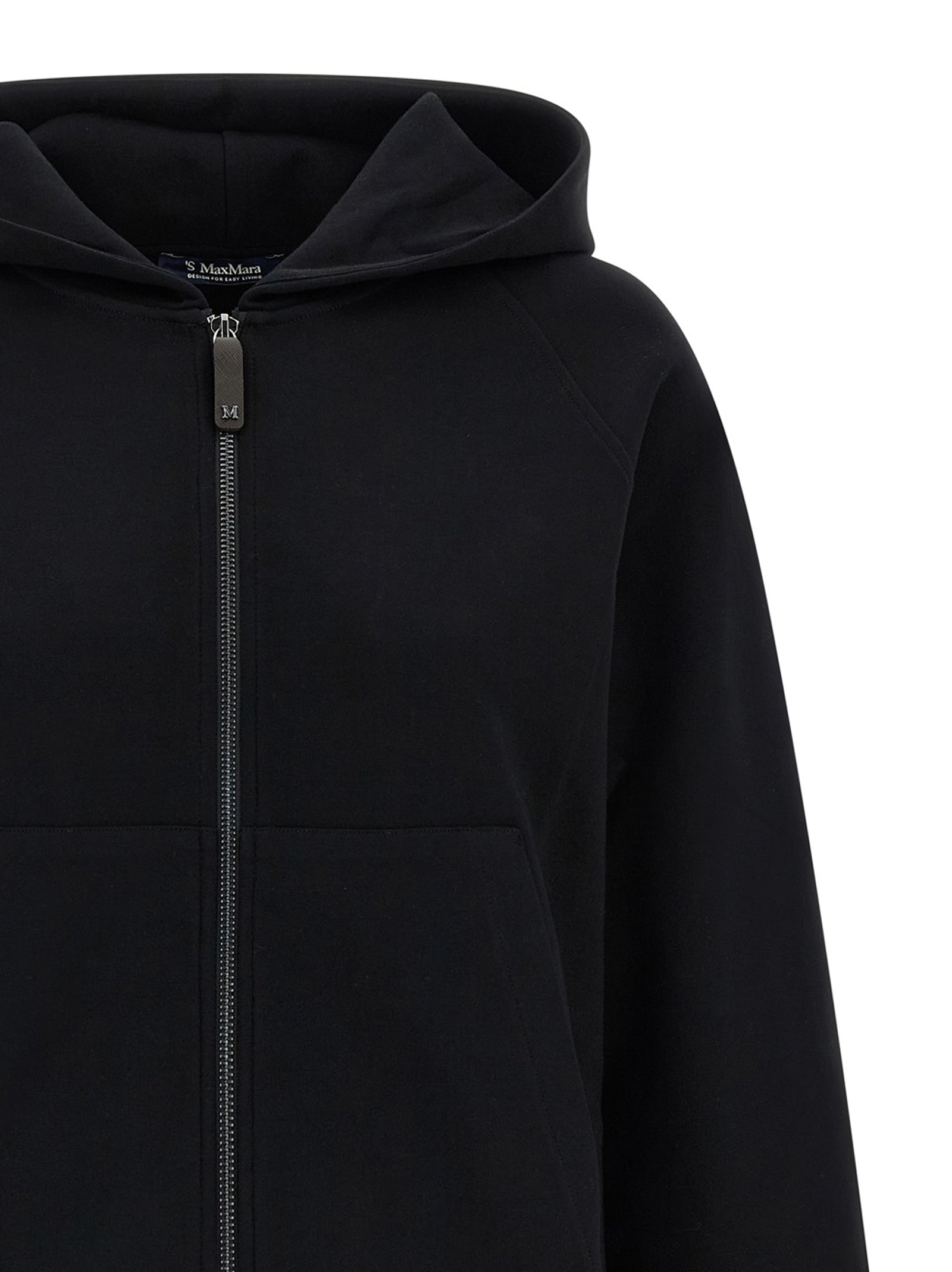 Black Cotton Sweatshirt