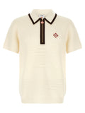 White Wool Polo Shirt