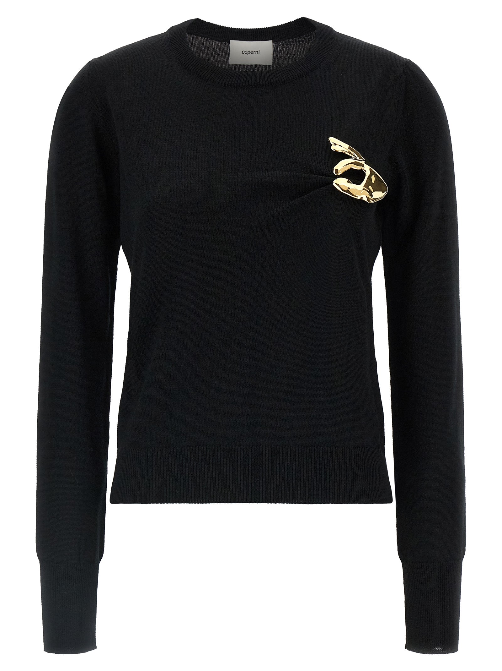 Black Virgin Wool Cardigan