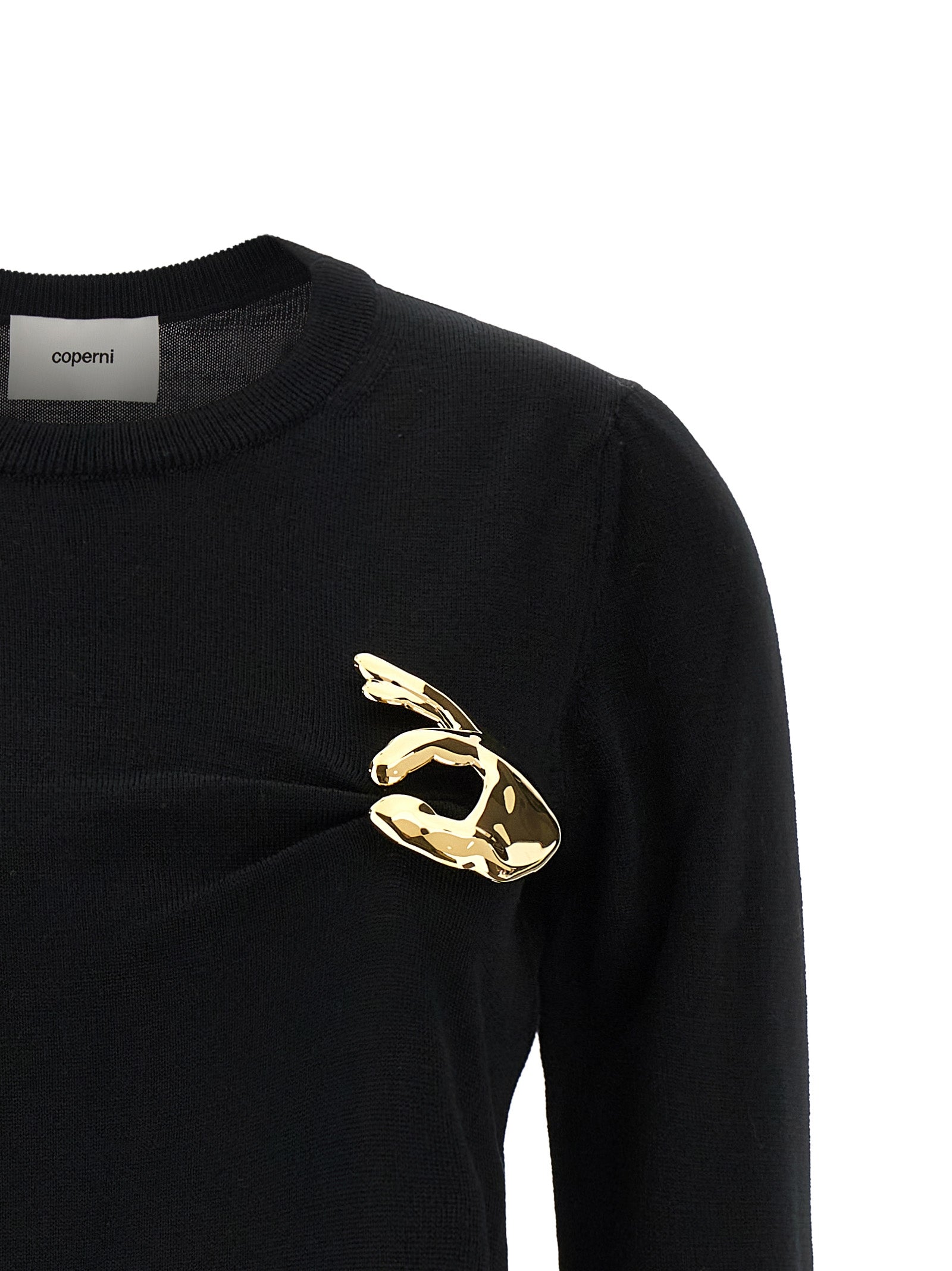 Black Virgin Wool Cardigan