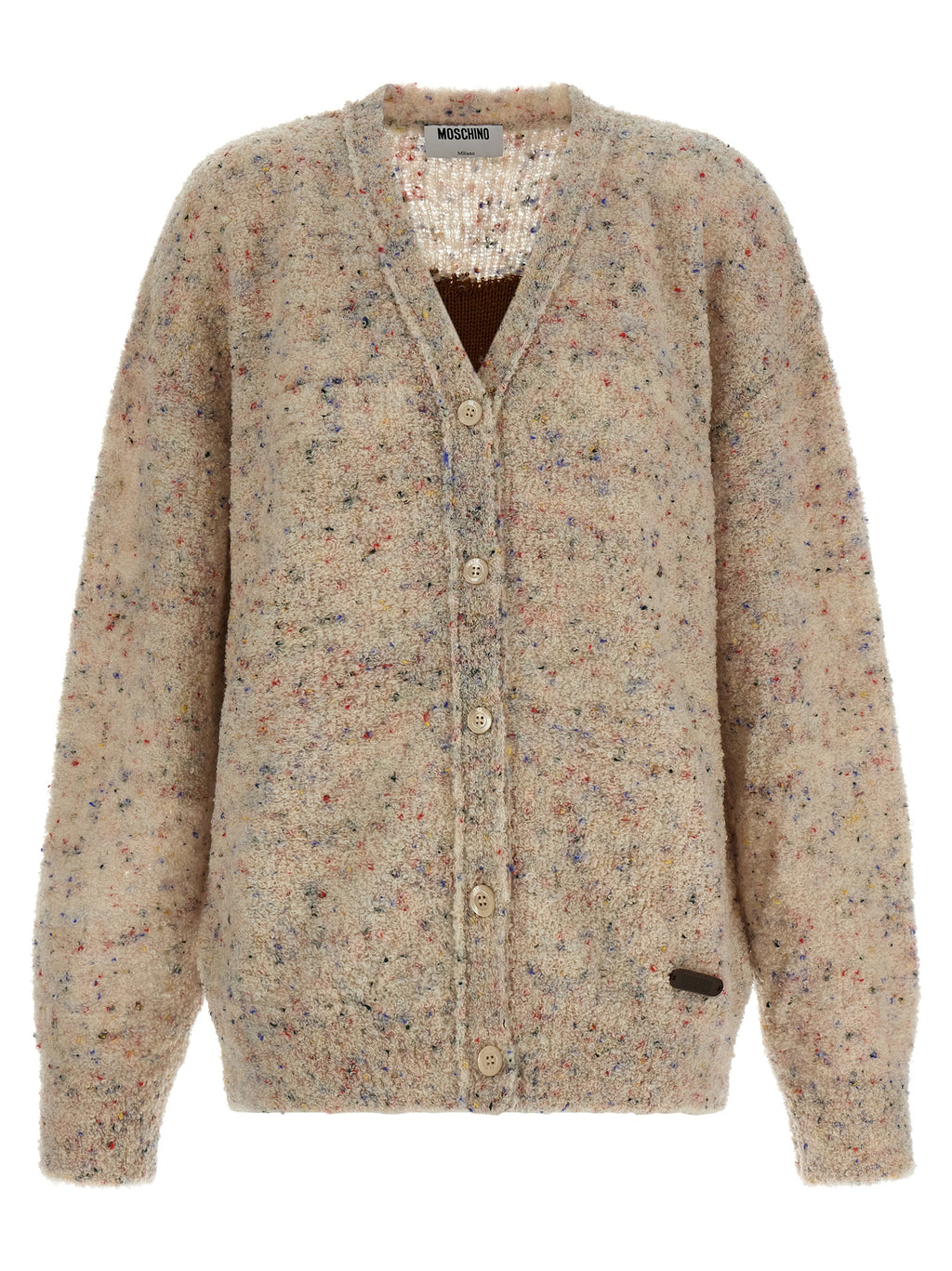 Beige Virgin Wool Cardigan