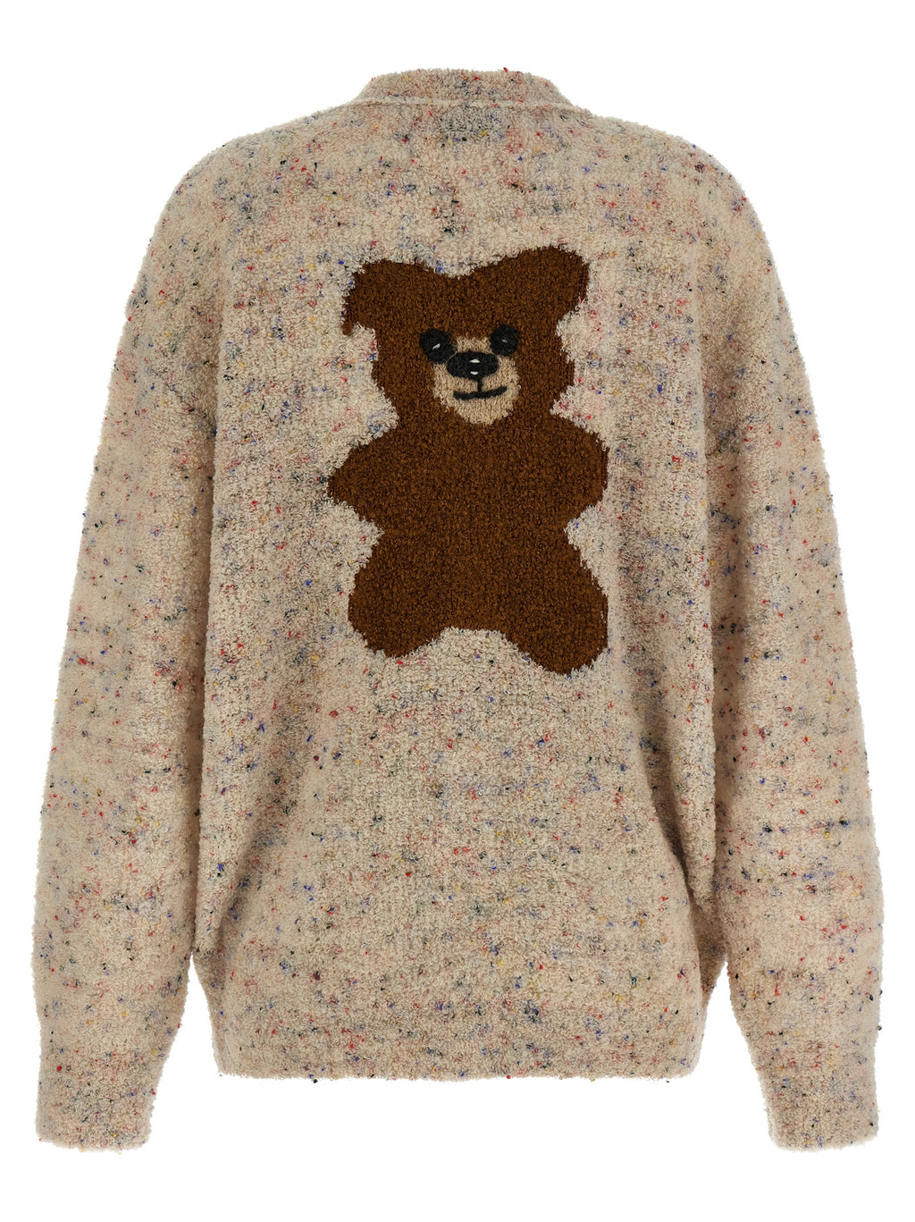Beige Virgin Wool Cardigan