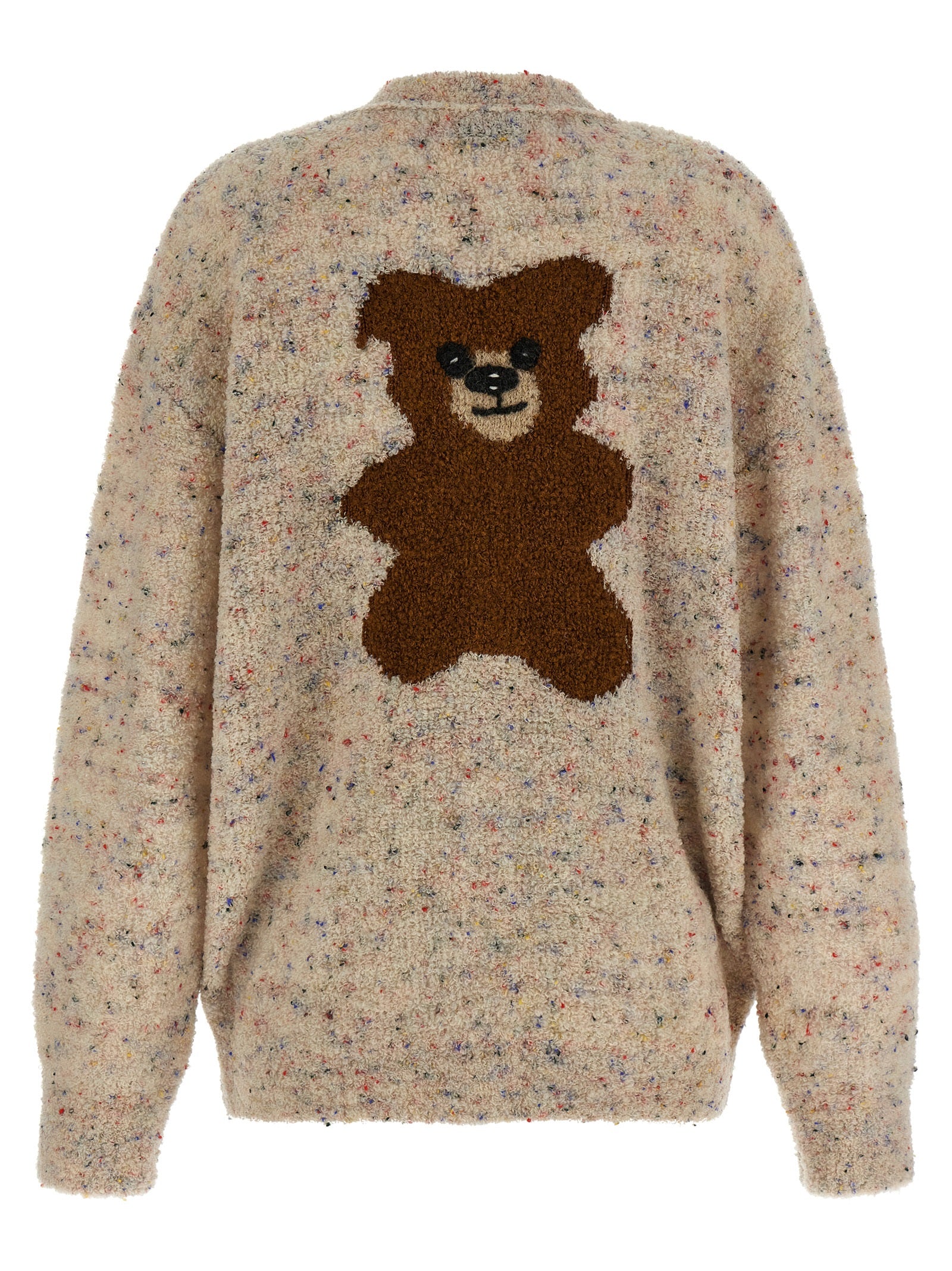 Beige Virgin Wool Cardigan