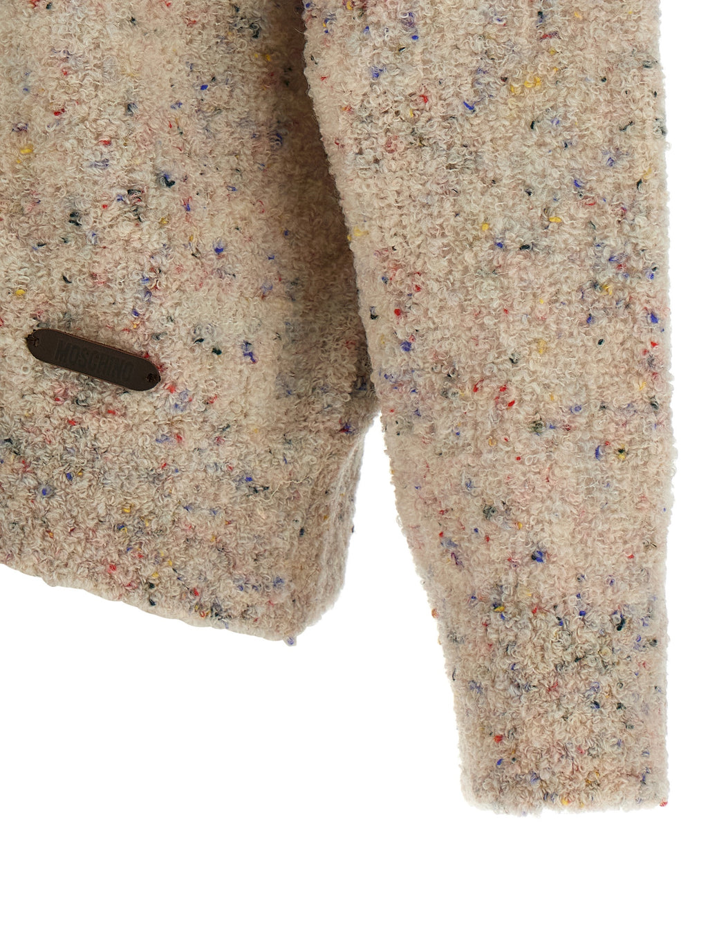 Beige Virgin Wool Cardigan