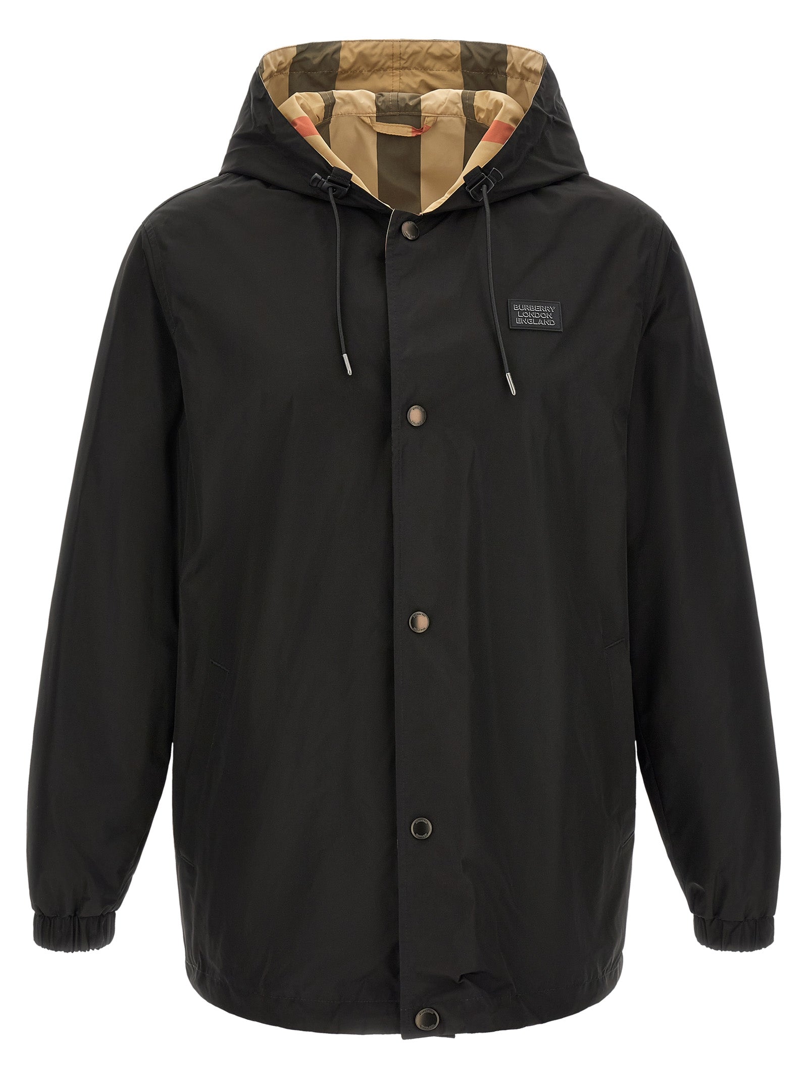 Black Polyester Coat