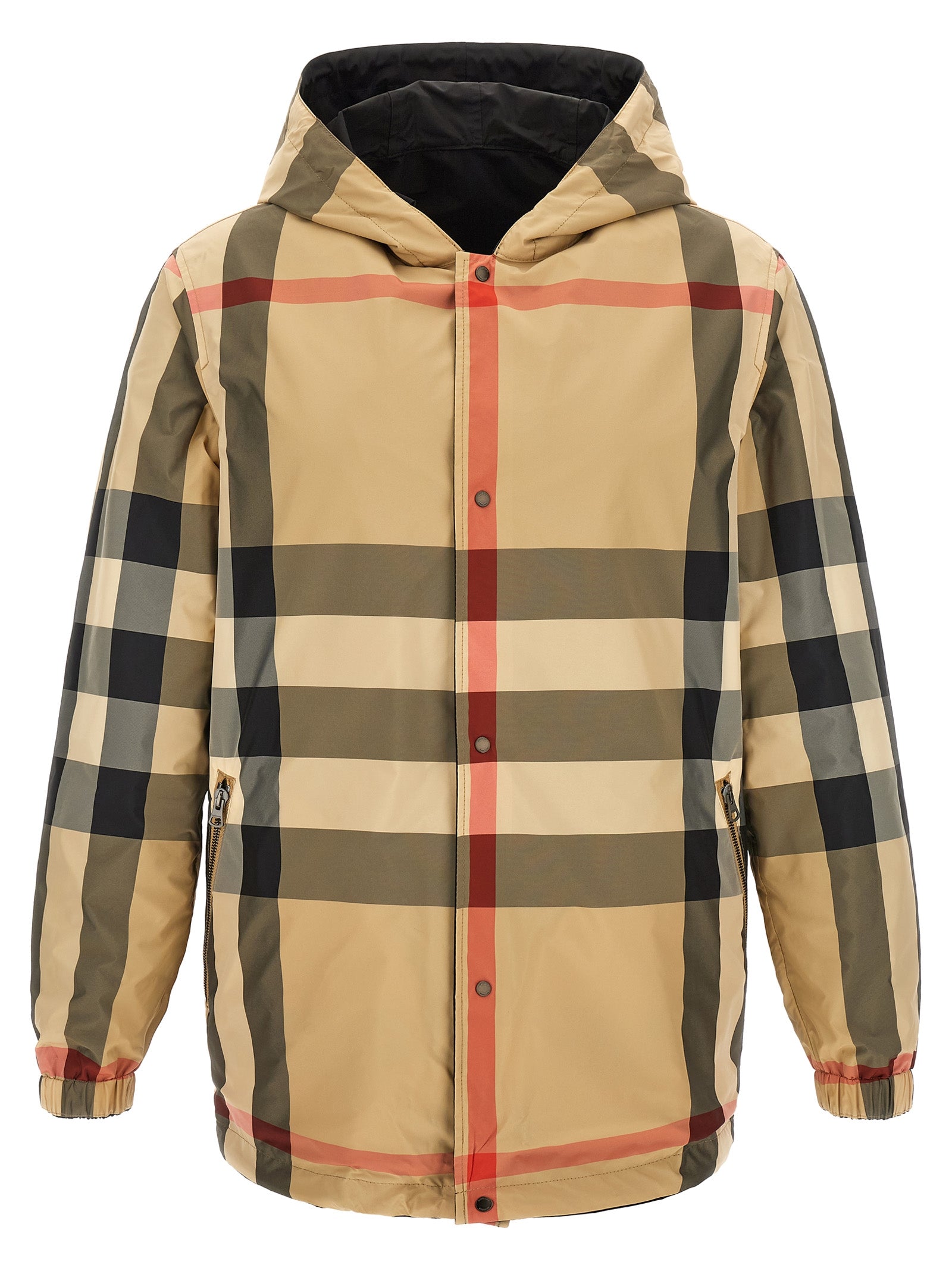 Black Polyester Coat