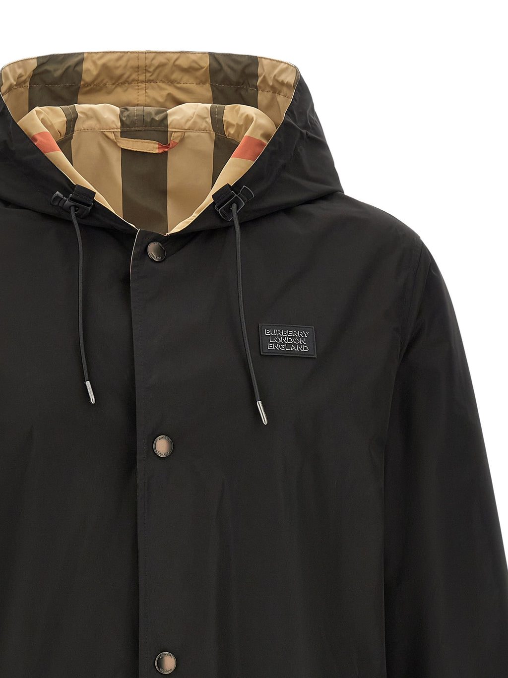 Black Polyester Coat
