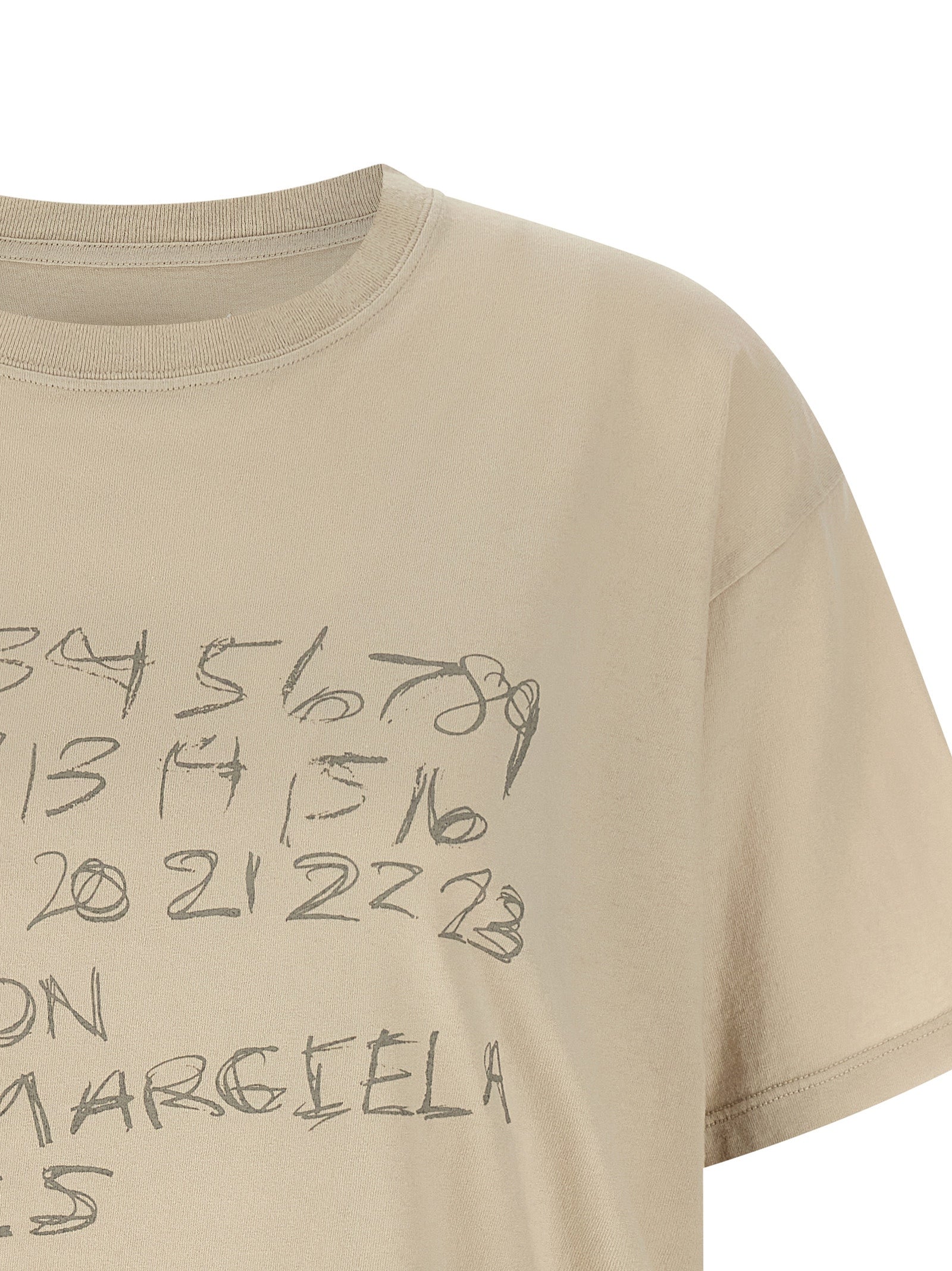 Beige Cotton T-Shirt