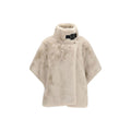 Beige Polyester Full-Length Jacket