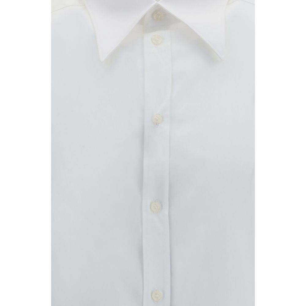White Cotton Dress Shirt