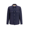 Blue Wool Oves Aries Full-Length Jacket