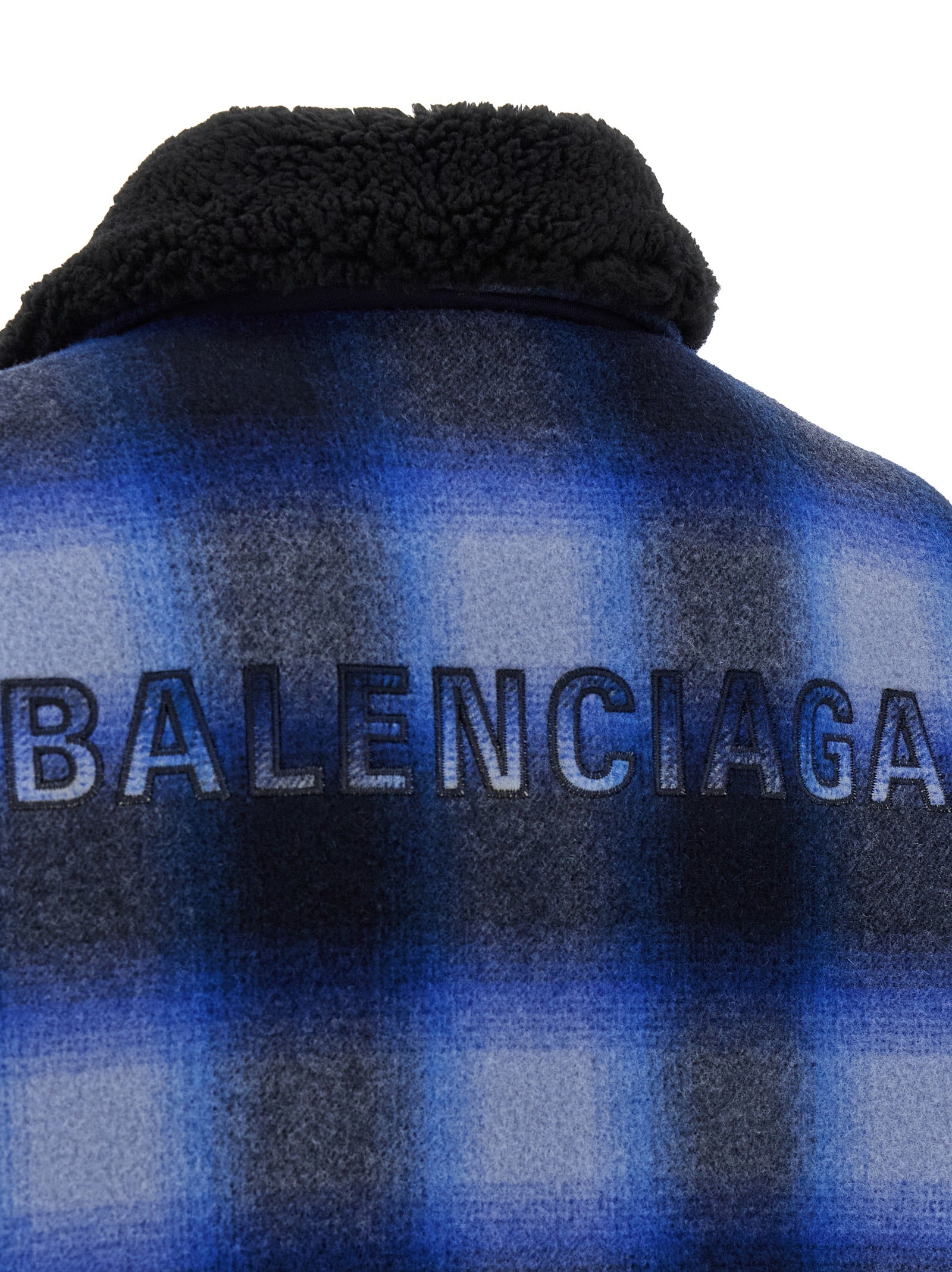 Blue Virgin Wool Bomber