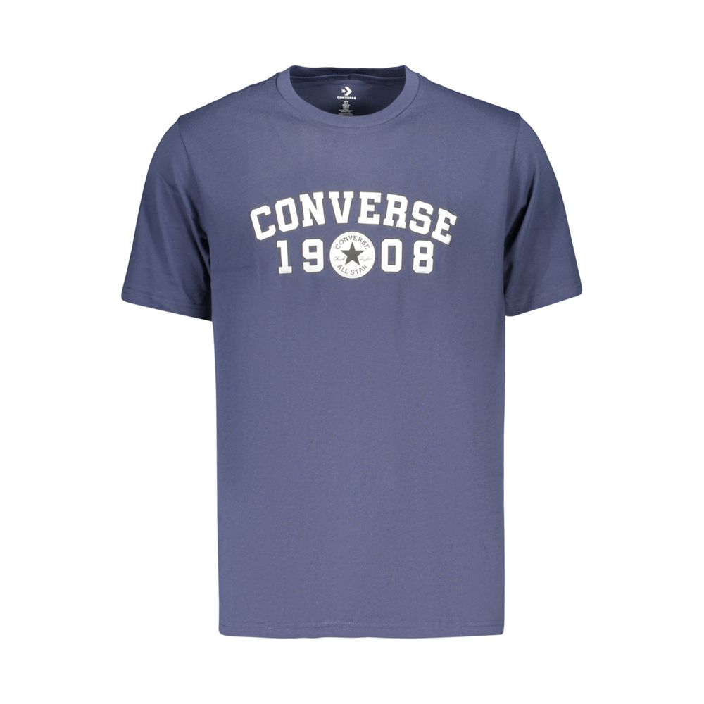 Blue Cotton Men's T-Shirt