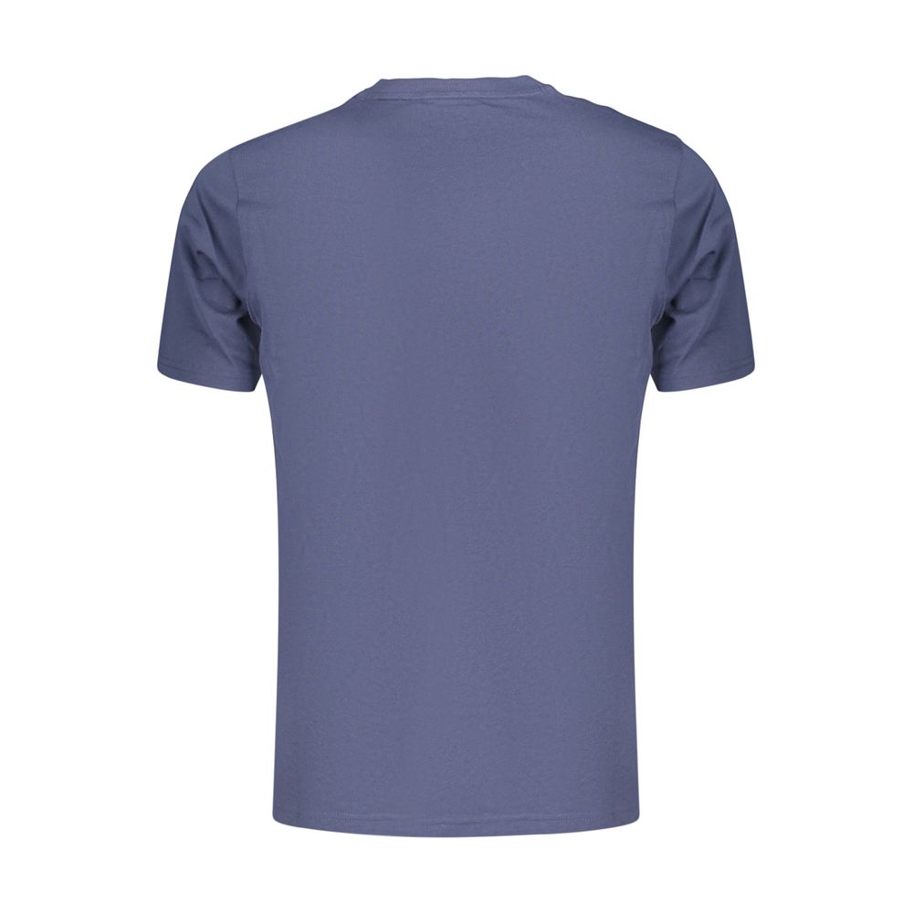 Blue Cotton Men's T-Shirt