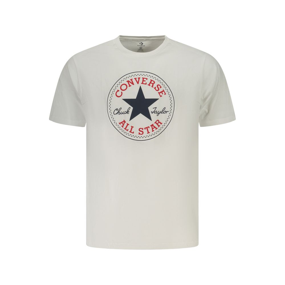White Cotton Men's T-Shirt