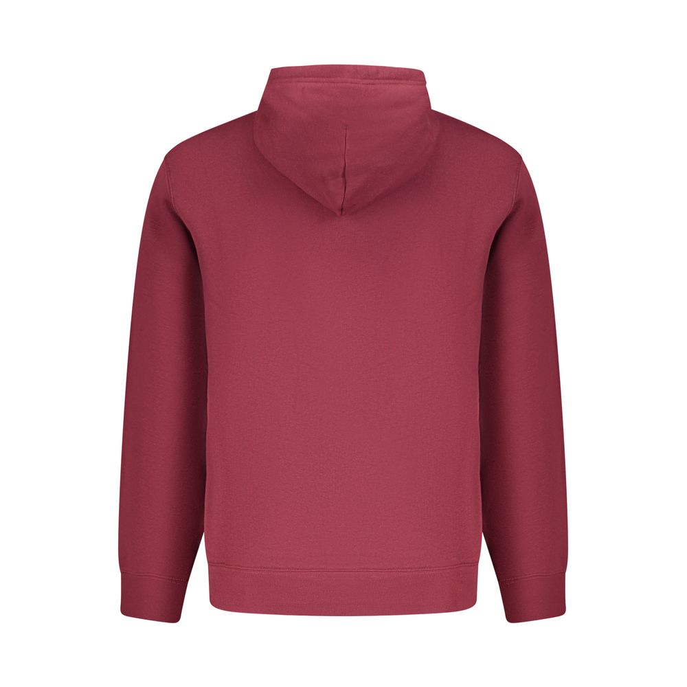 Red Cotton Mens Sweatshirt
