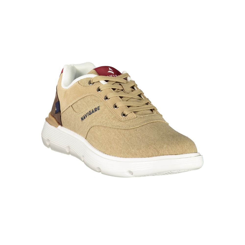 Brown Polyester Men's Sneaker