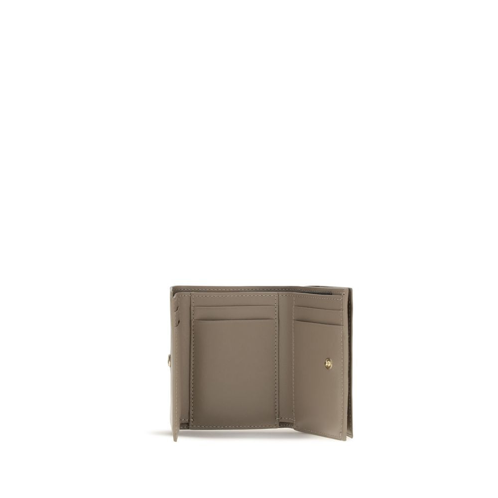 Beige Calf Leather Bos Taurus Wallet