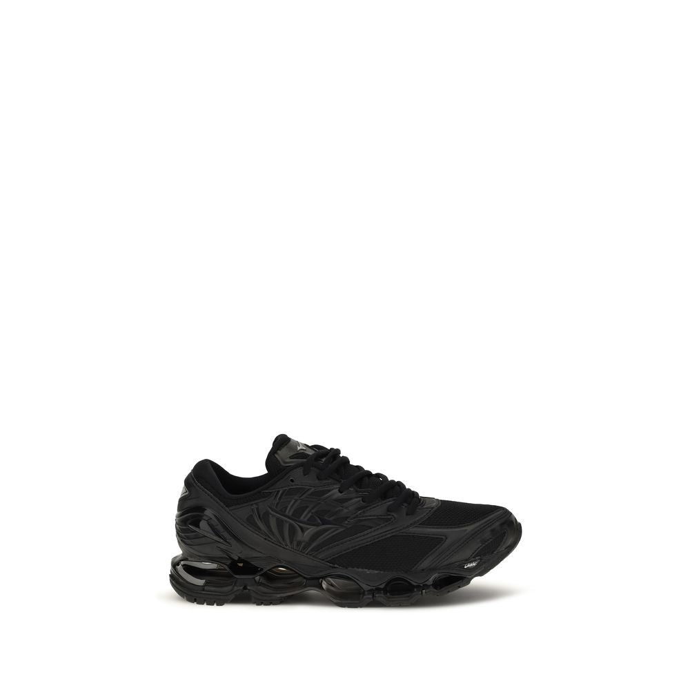 Black Fabric Athletic Sneakers