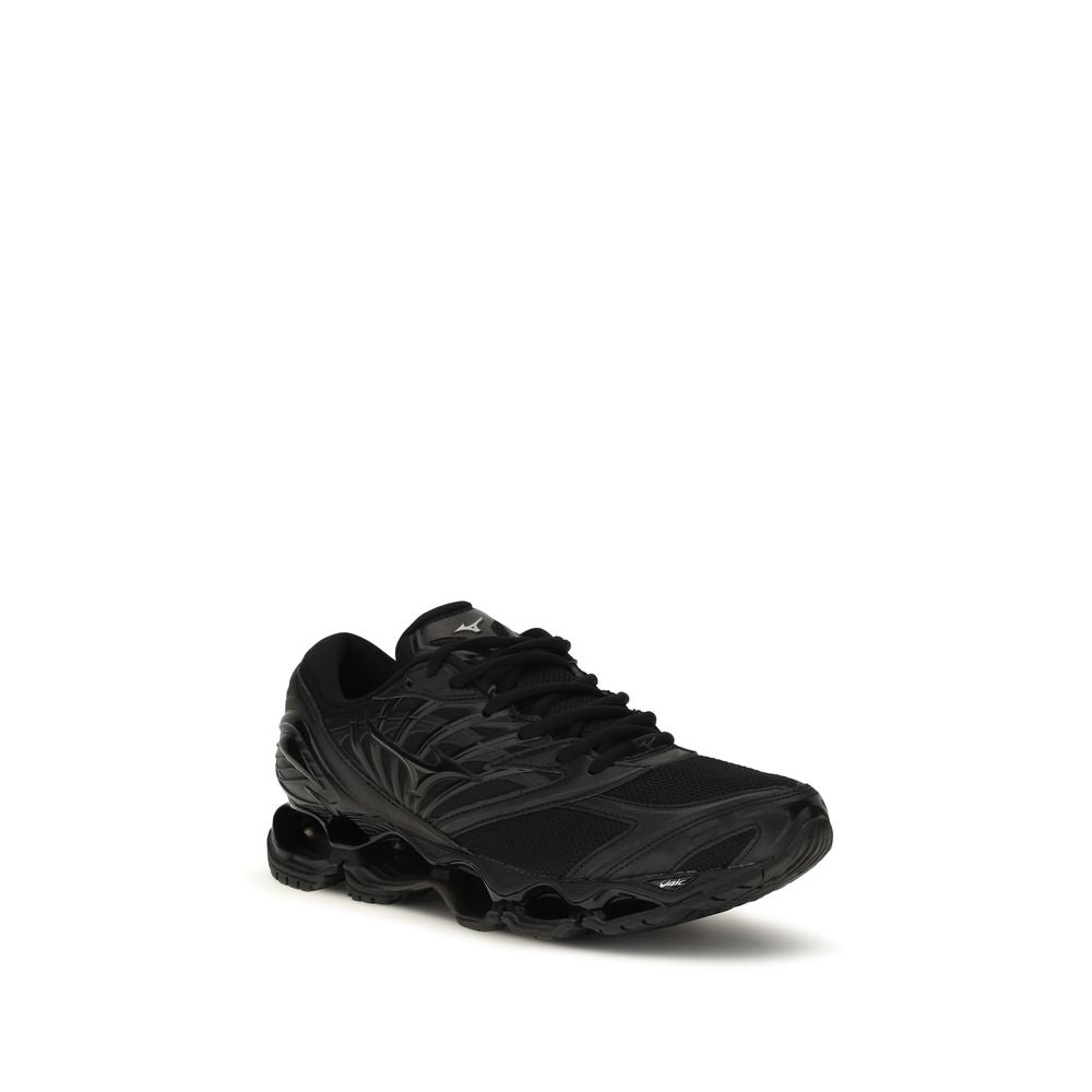 Black Fabric Athletic Sneakers
