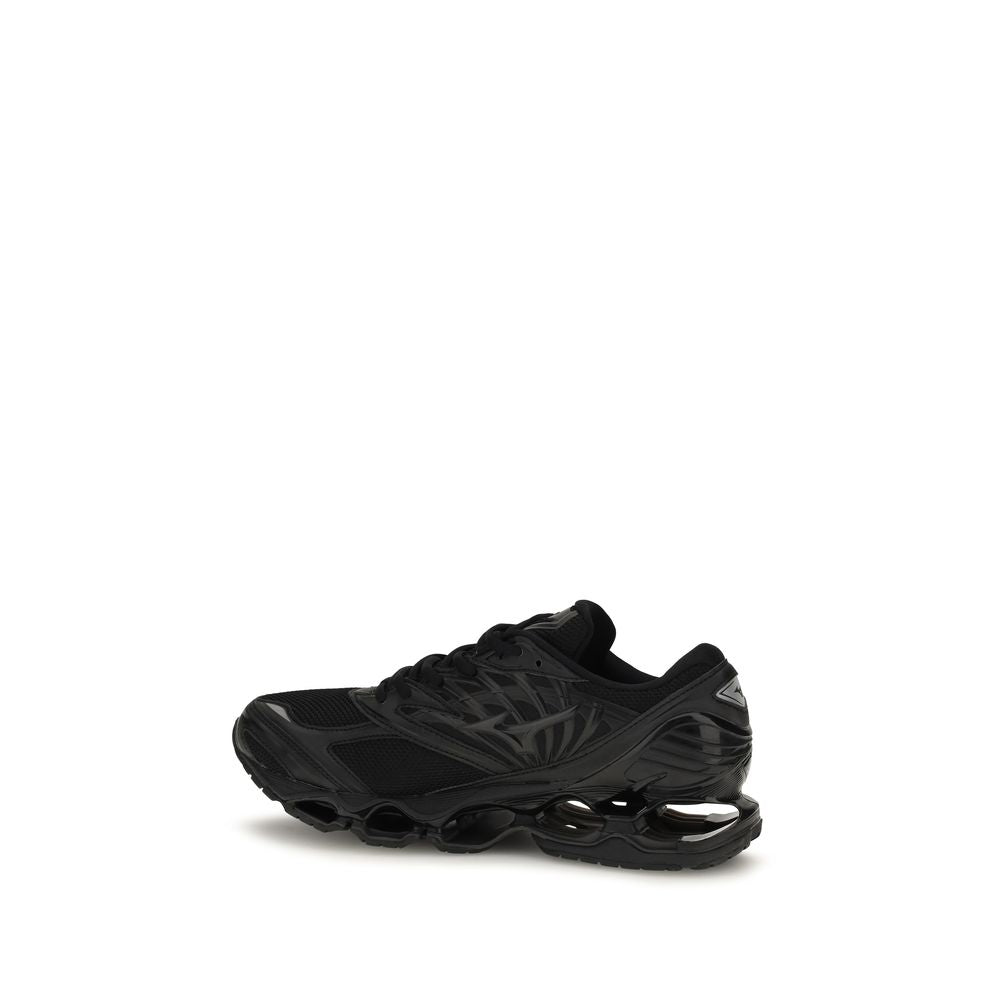 Black Fabric Athletic Sneakers