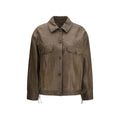Brown Calf Leather Bos Taurus Leather Jacket