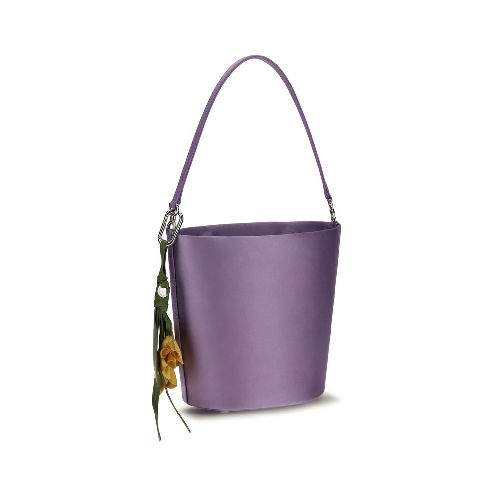 Purple Polyester Backet Bag