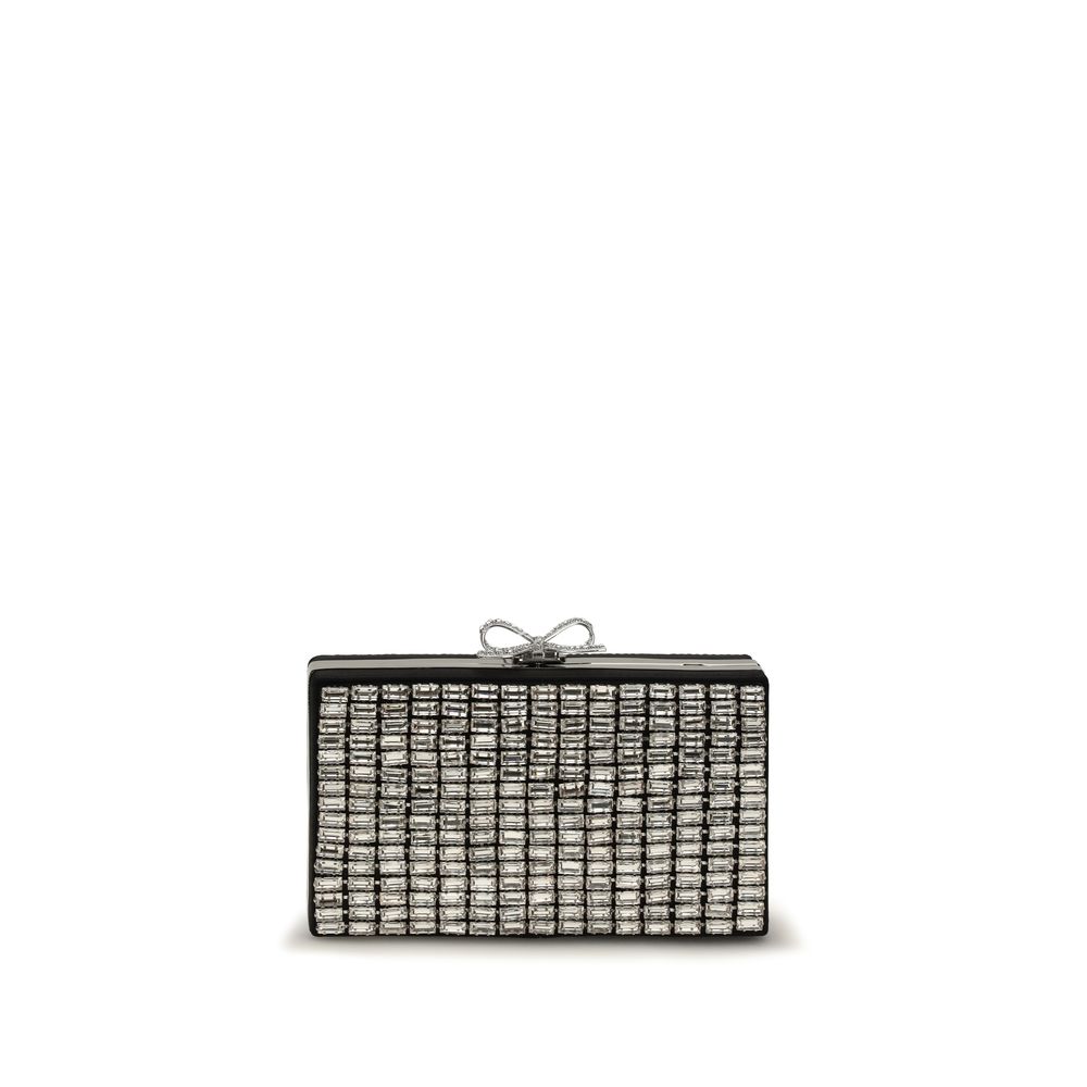 Silver Glass Clutch Bag
