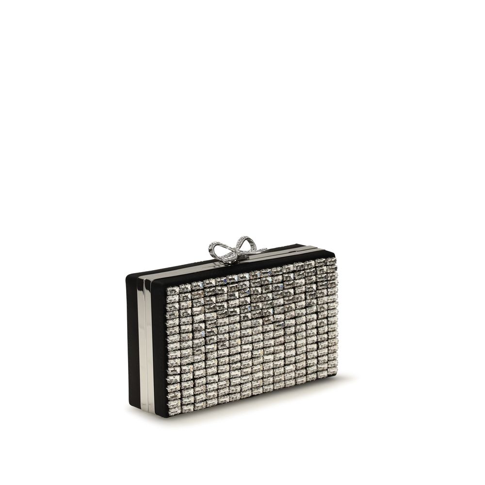 Silver Glass Clutch Bag