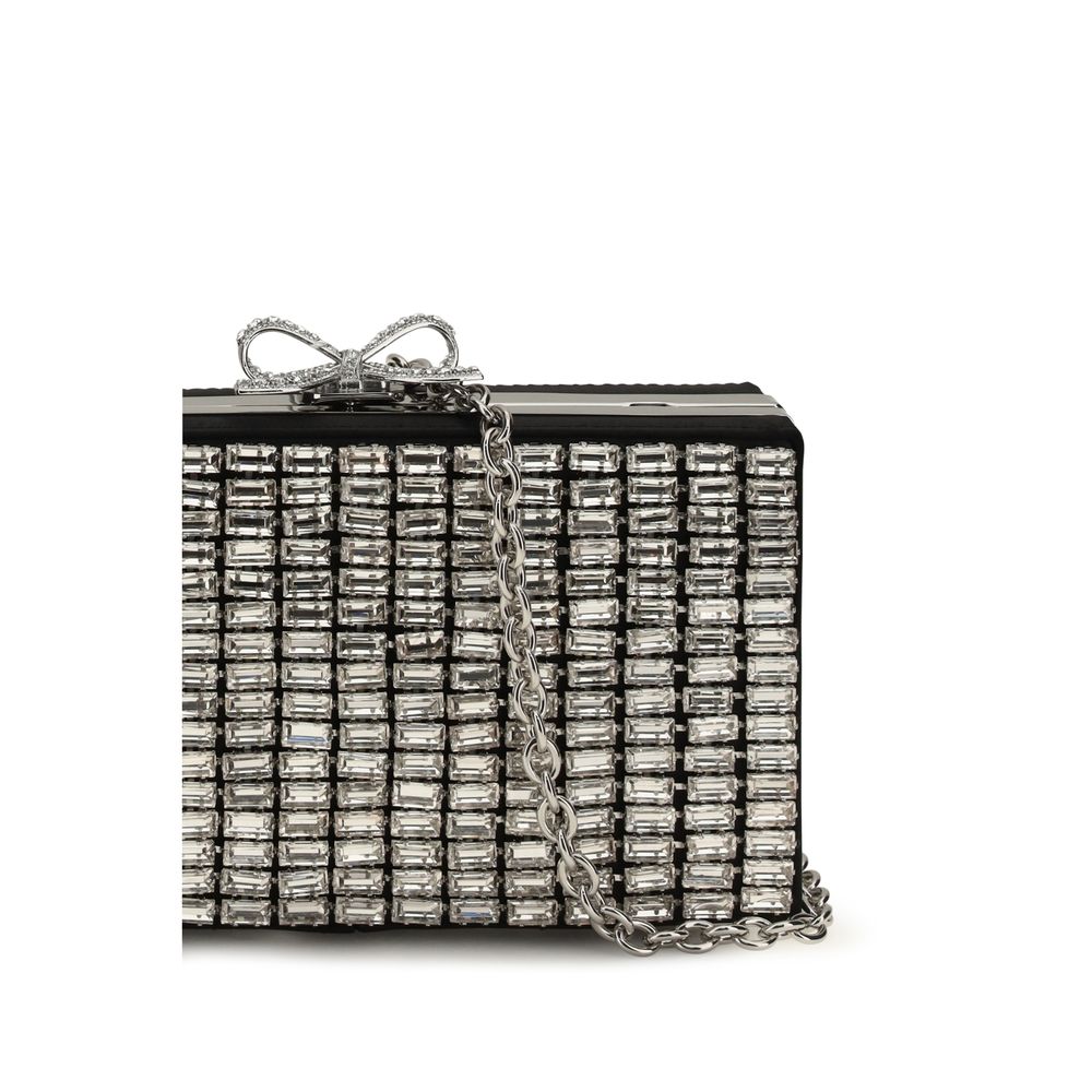 Silver Glass Clutch Bag
