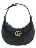 Black Calfskin Shoulder Bag