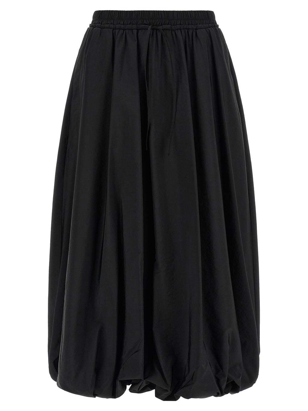 Black Polyamide Mini Skirt