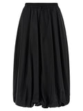 Black Polyamide Mini Skirt