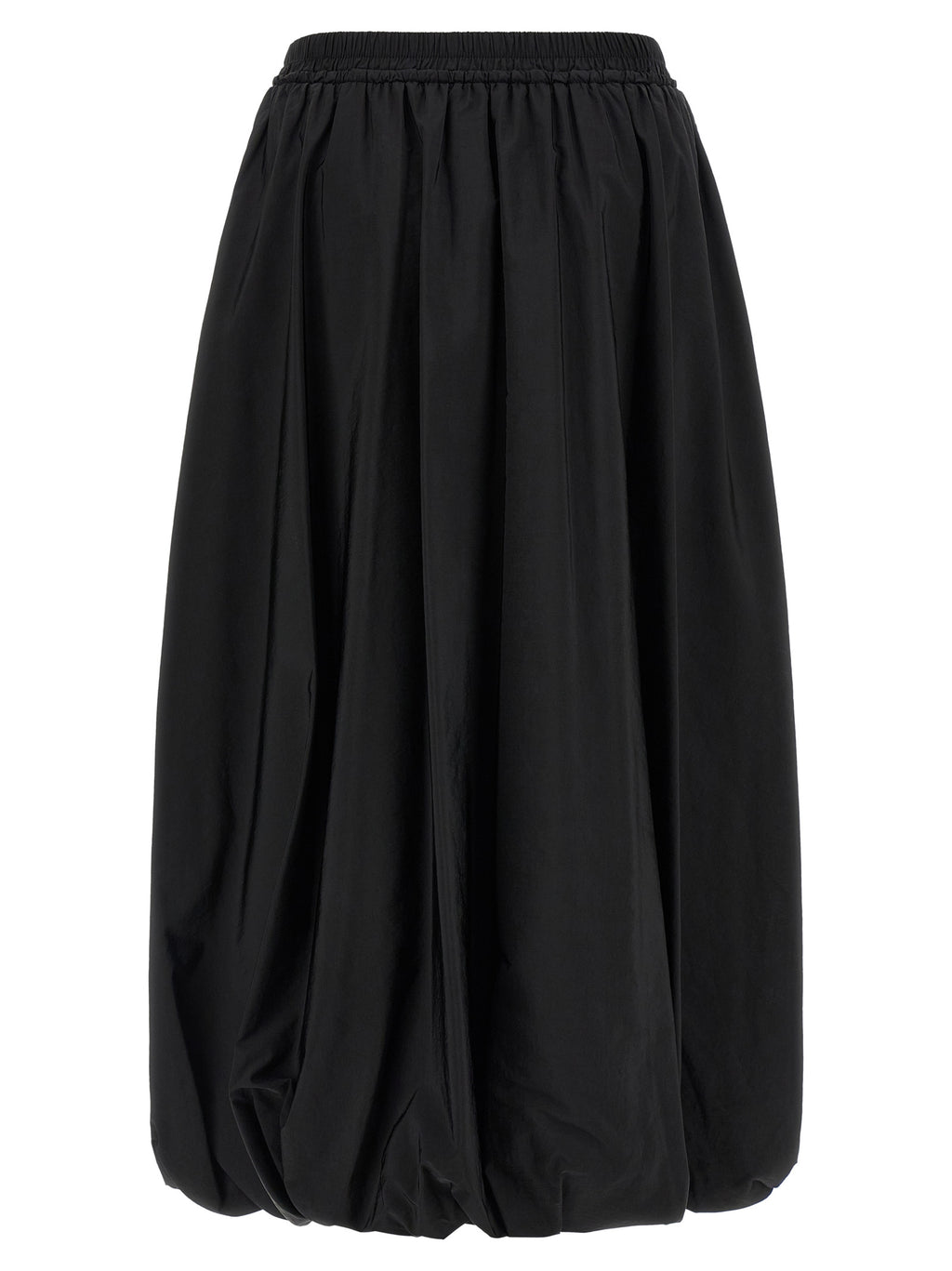 Black Polyamide Mini Skirt