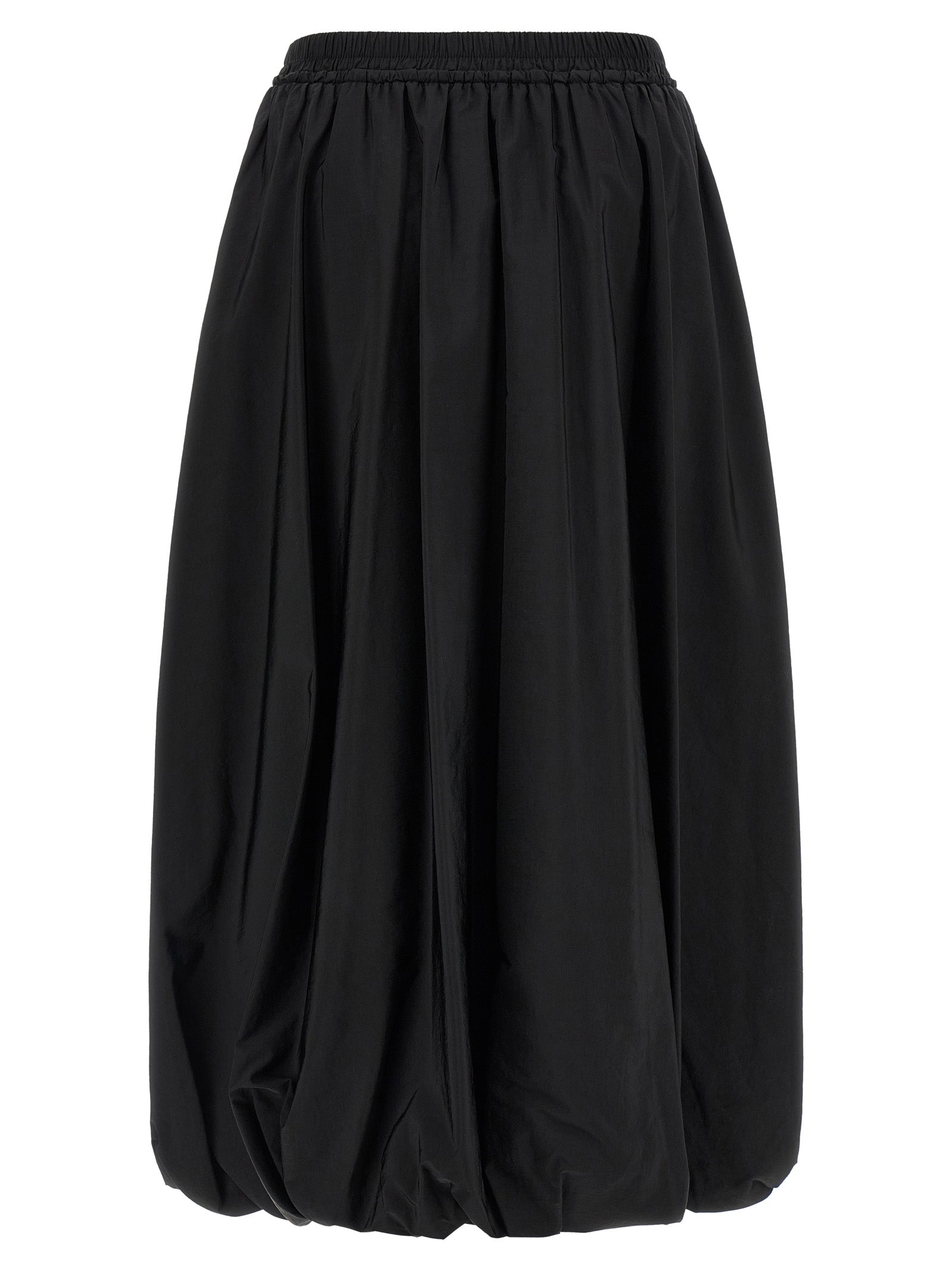Black Polyamide Mini Skirt