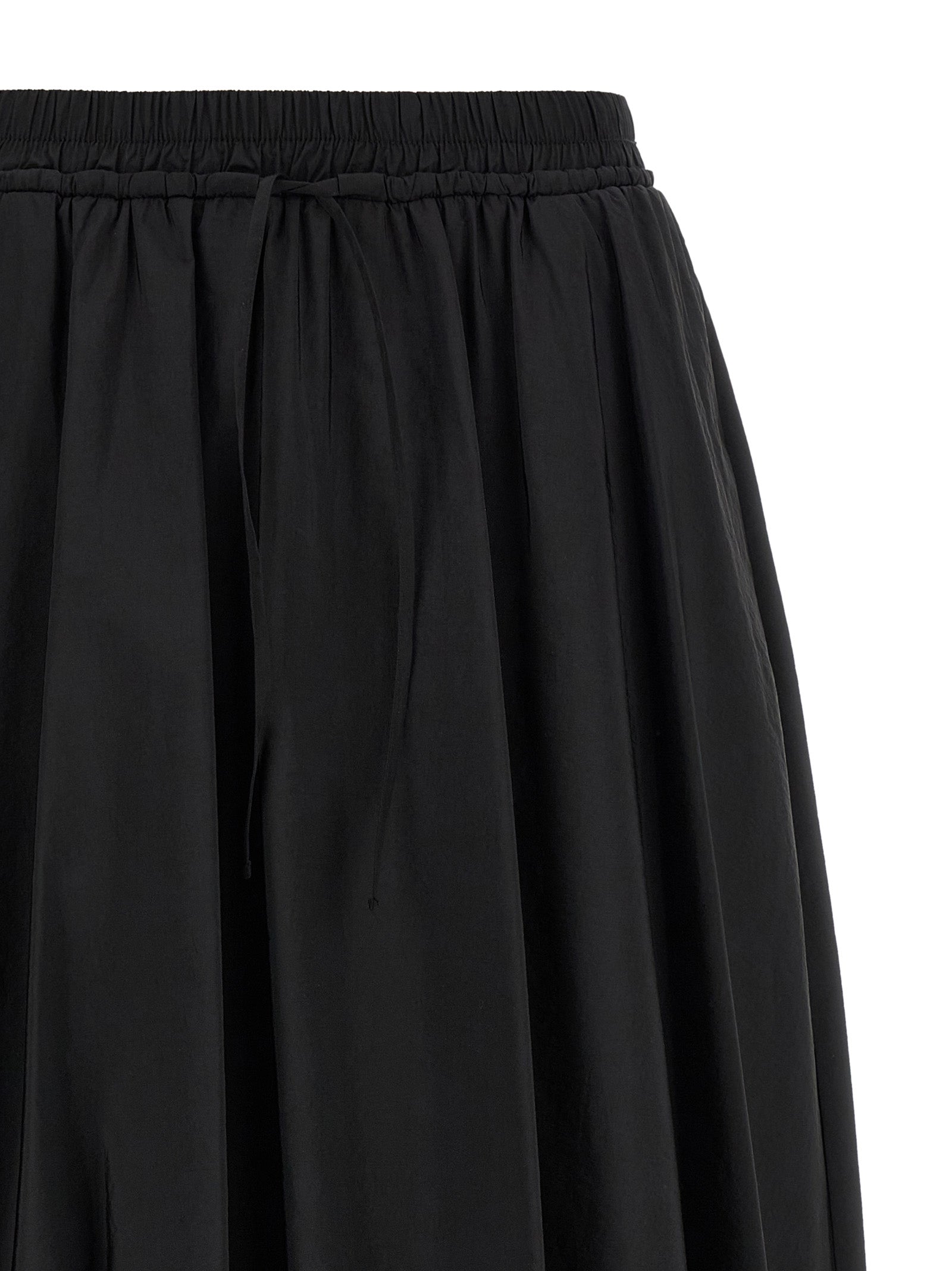 Black Polyamide Mini Skirt