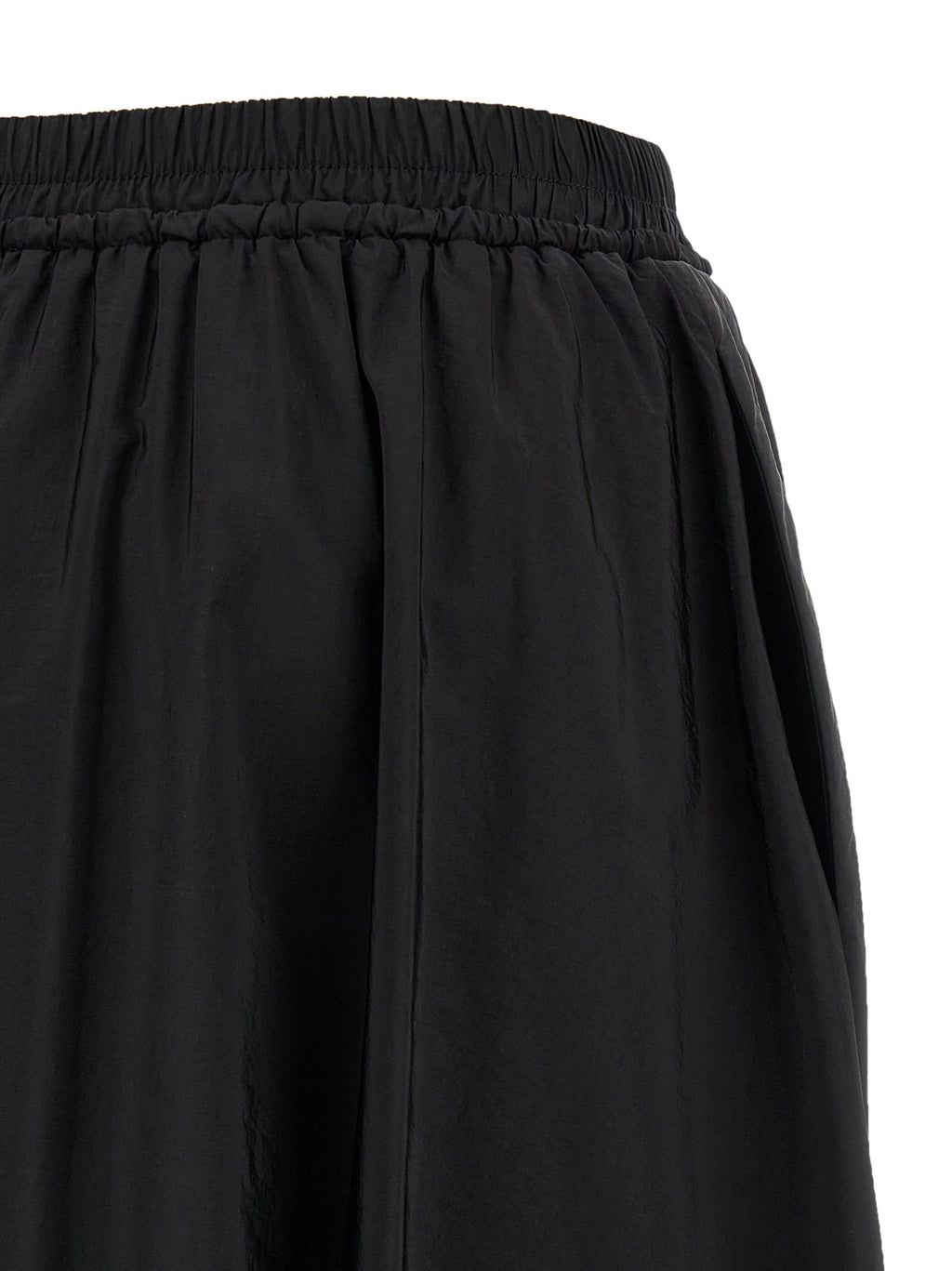 Black Polyamide Mini Skirt