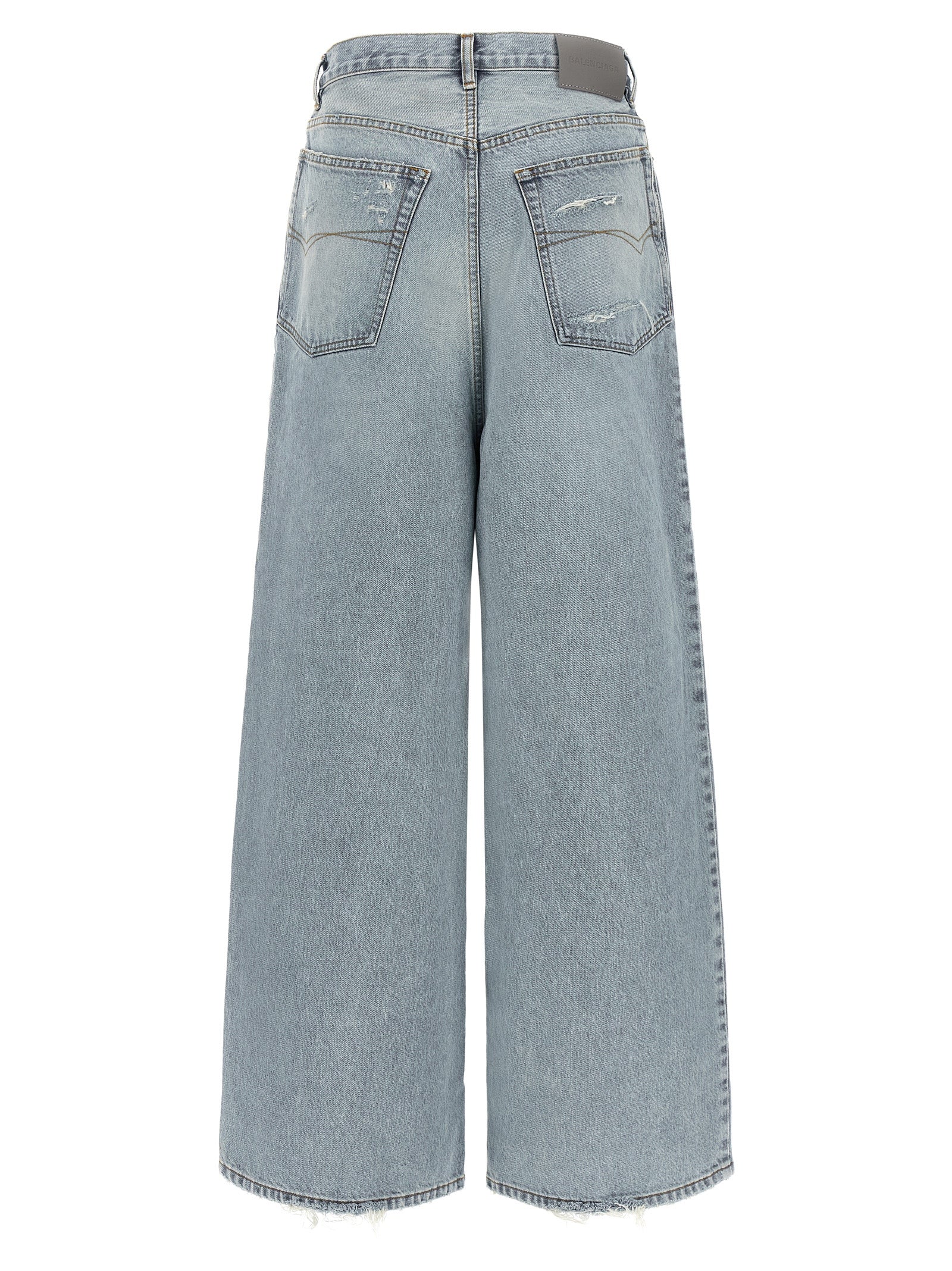 Blue Cotton Relaxed Fit Jeans