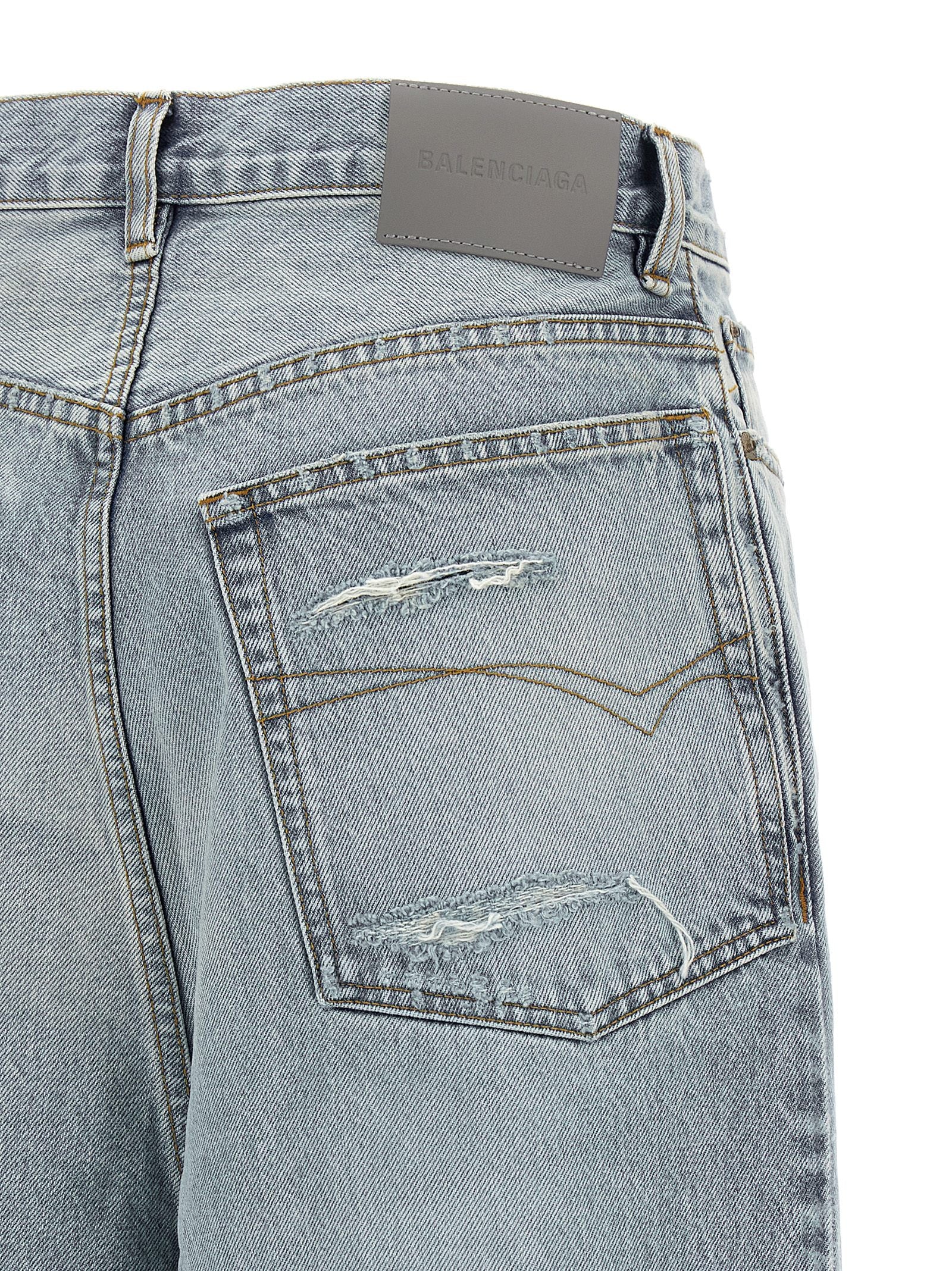 Blue Cotton Relaxed Fit Jeans