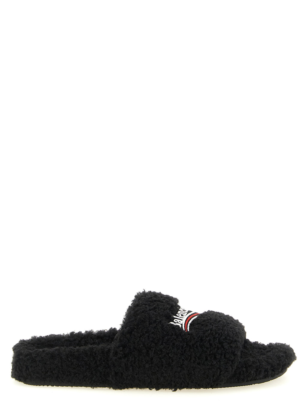 Black Polyester Slides