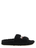 Black Polyester Slides