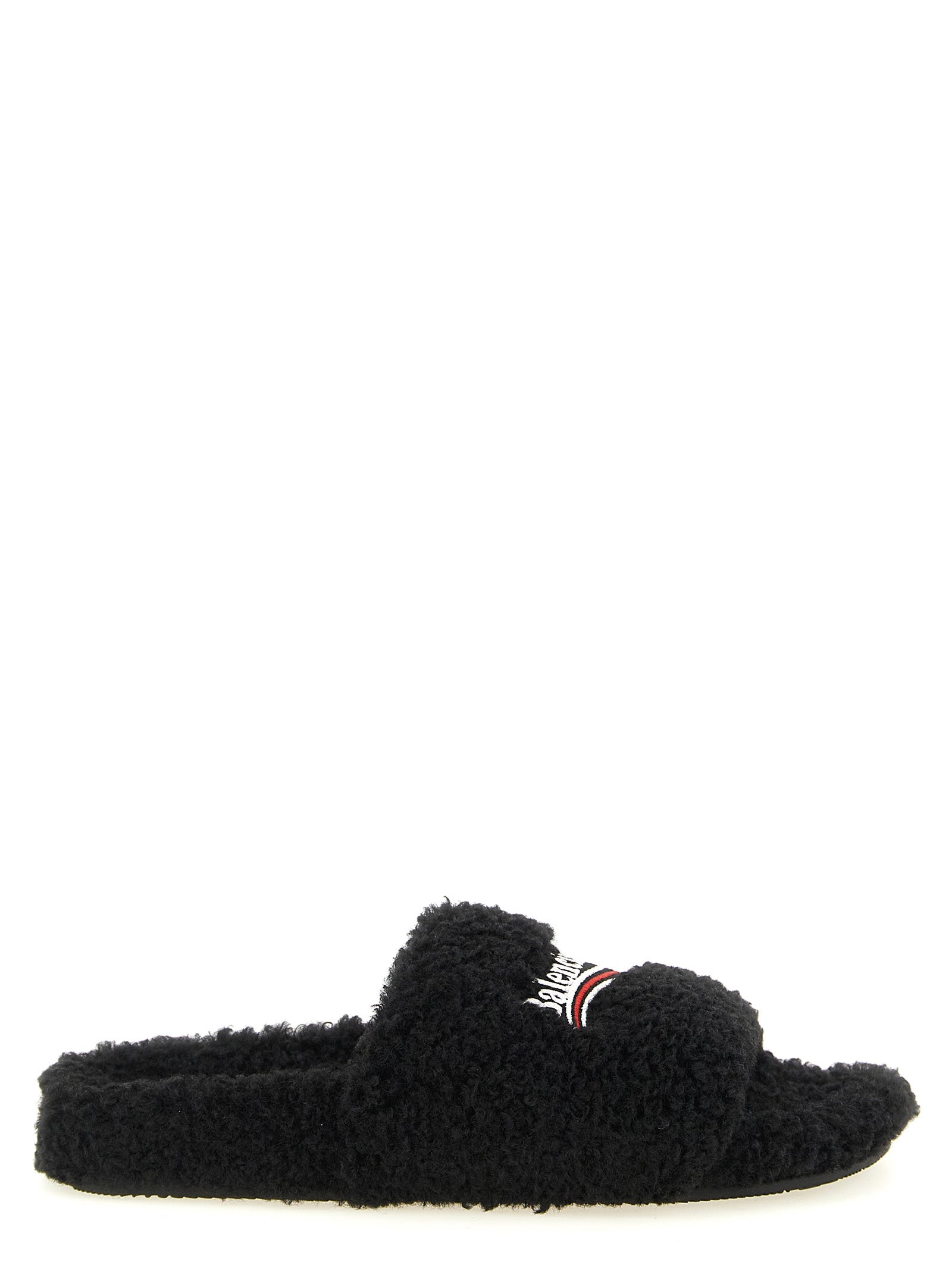 Black Polyester Slides